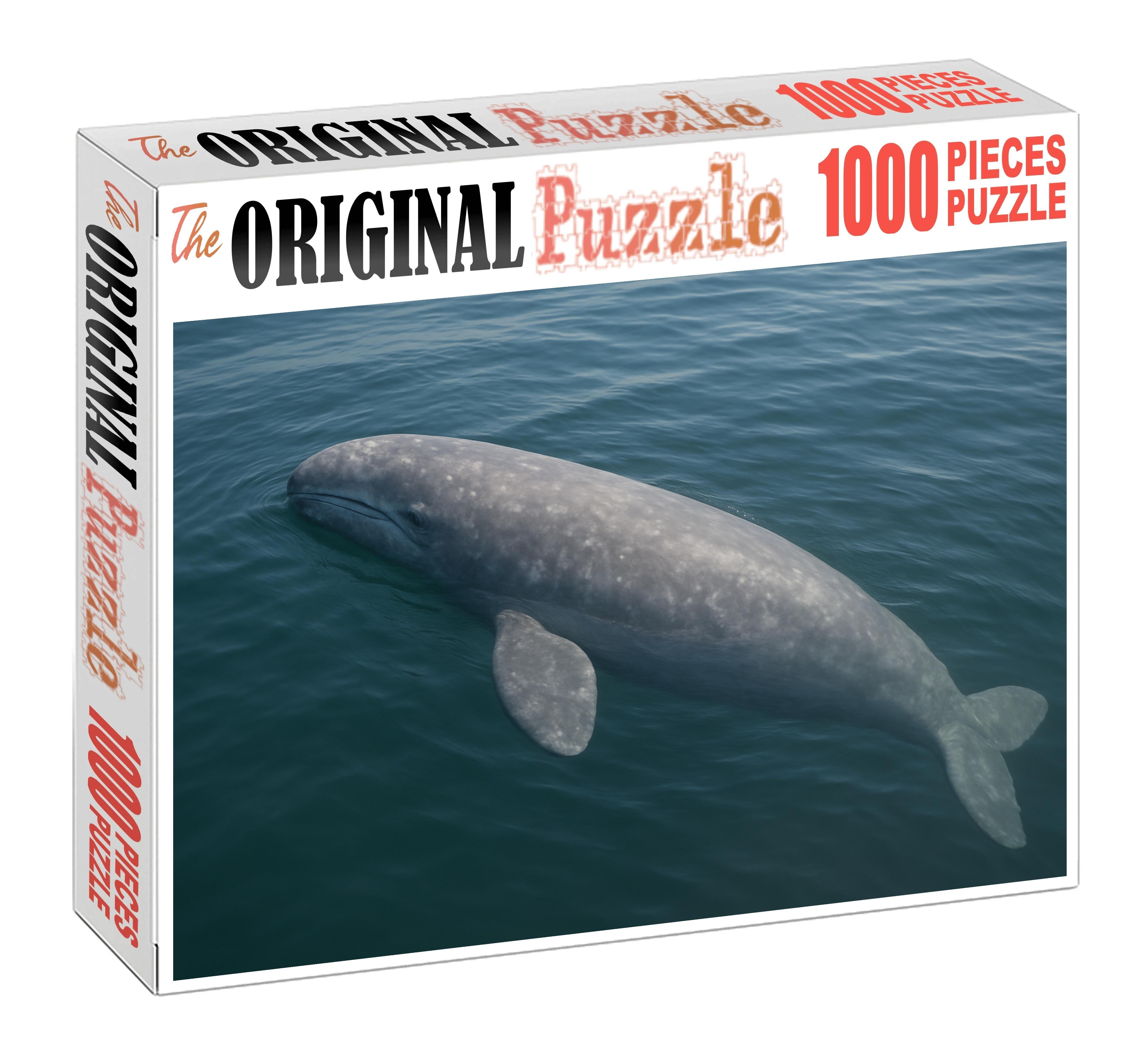 Dusky Fin Whale Calf Gentle Giant In Early Growth Family Puzzles