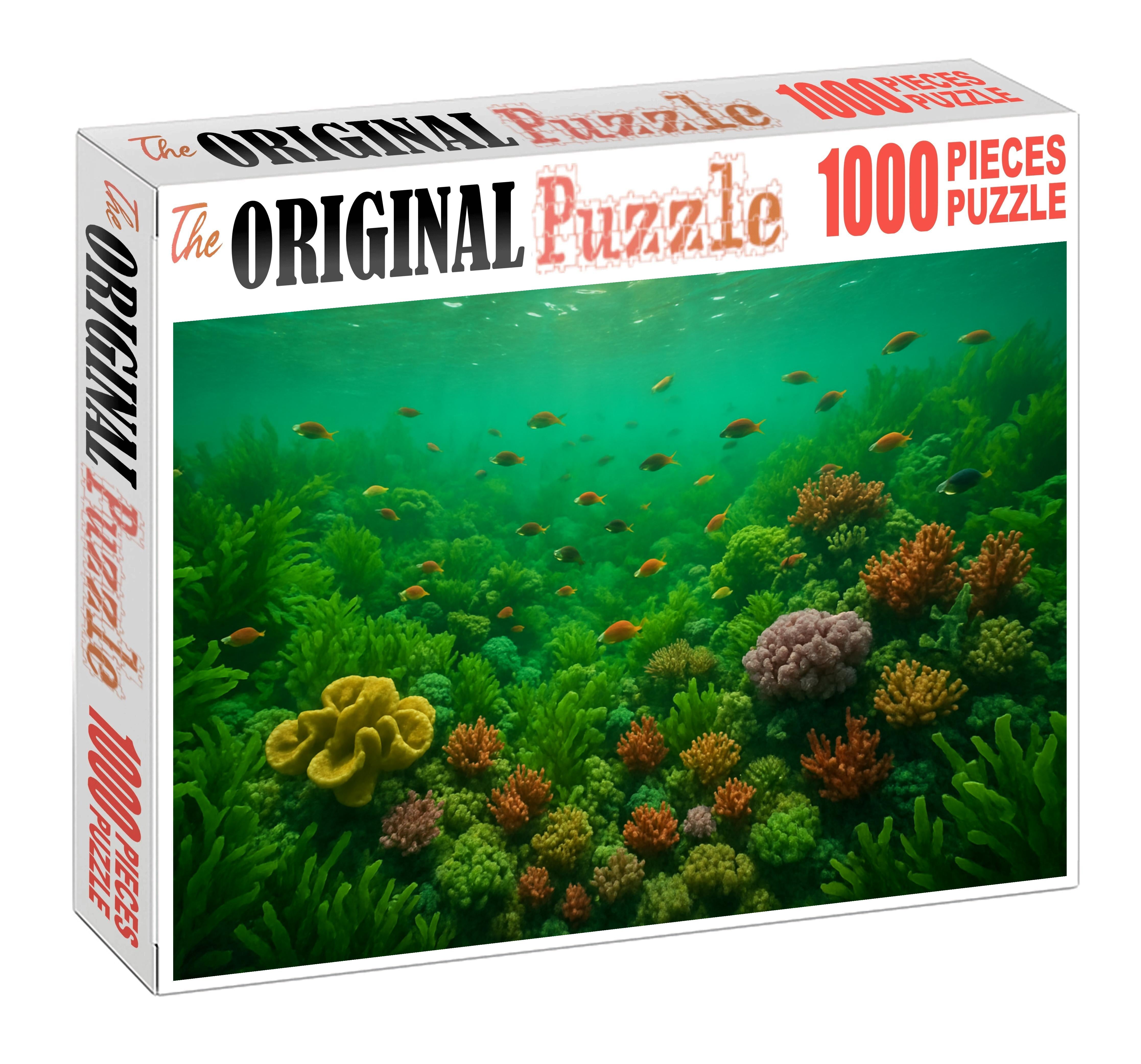 Verdant Shallow Reef Garden Custom Jigsaw Puzzle