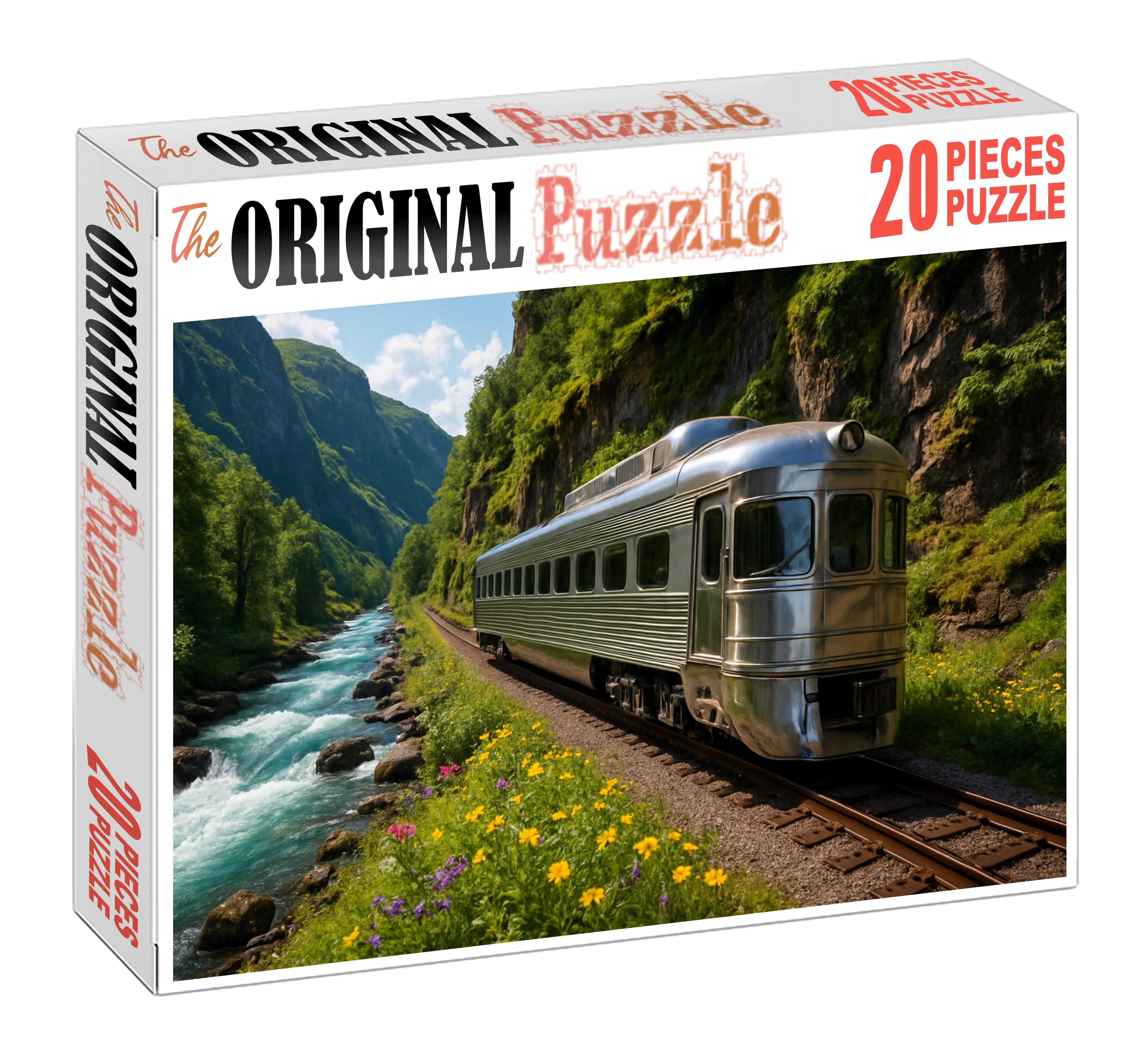 Silver Cascade Scenic Railcar Large Format Puzzle
