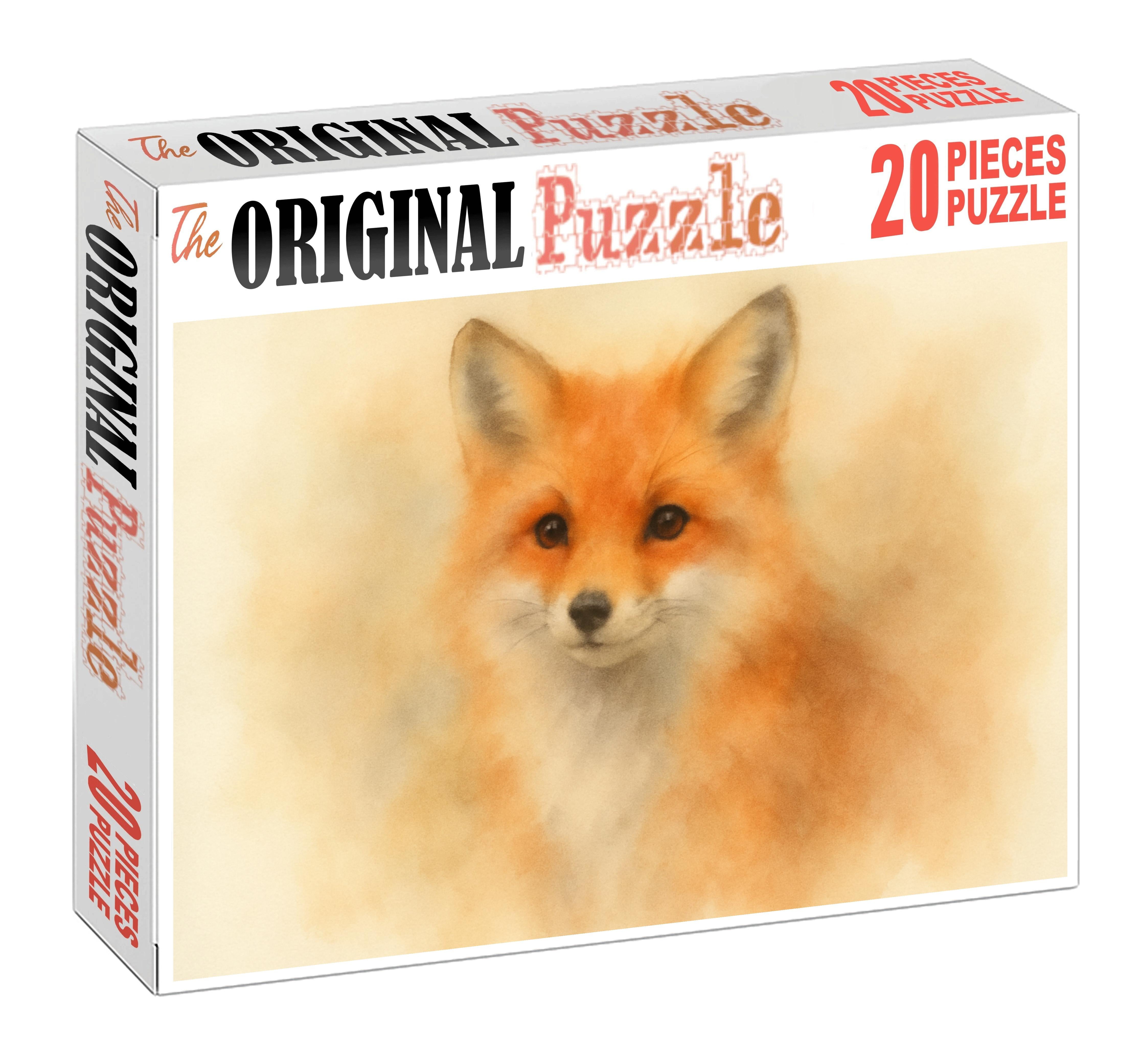 Whimsical Animal Portrait Soft Pastel Sketch Of A Fox Challenging Puzzles