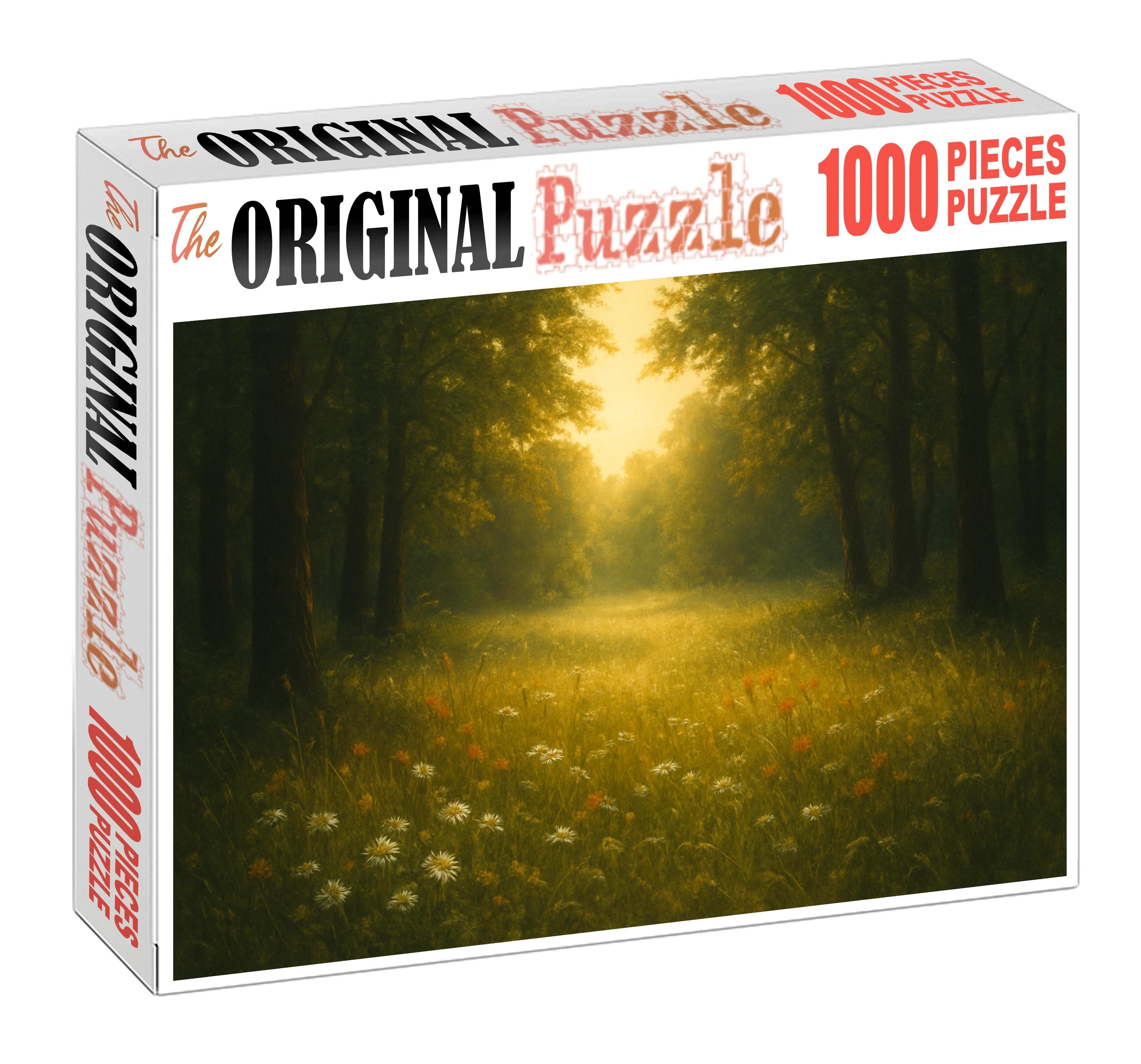 Golden Meadowwood Clearing Custom Jigsaw Puzzle