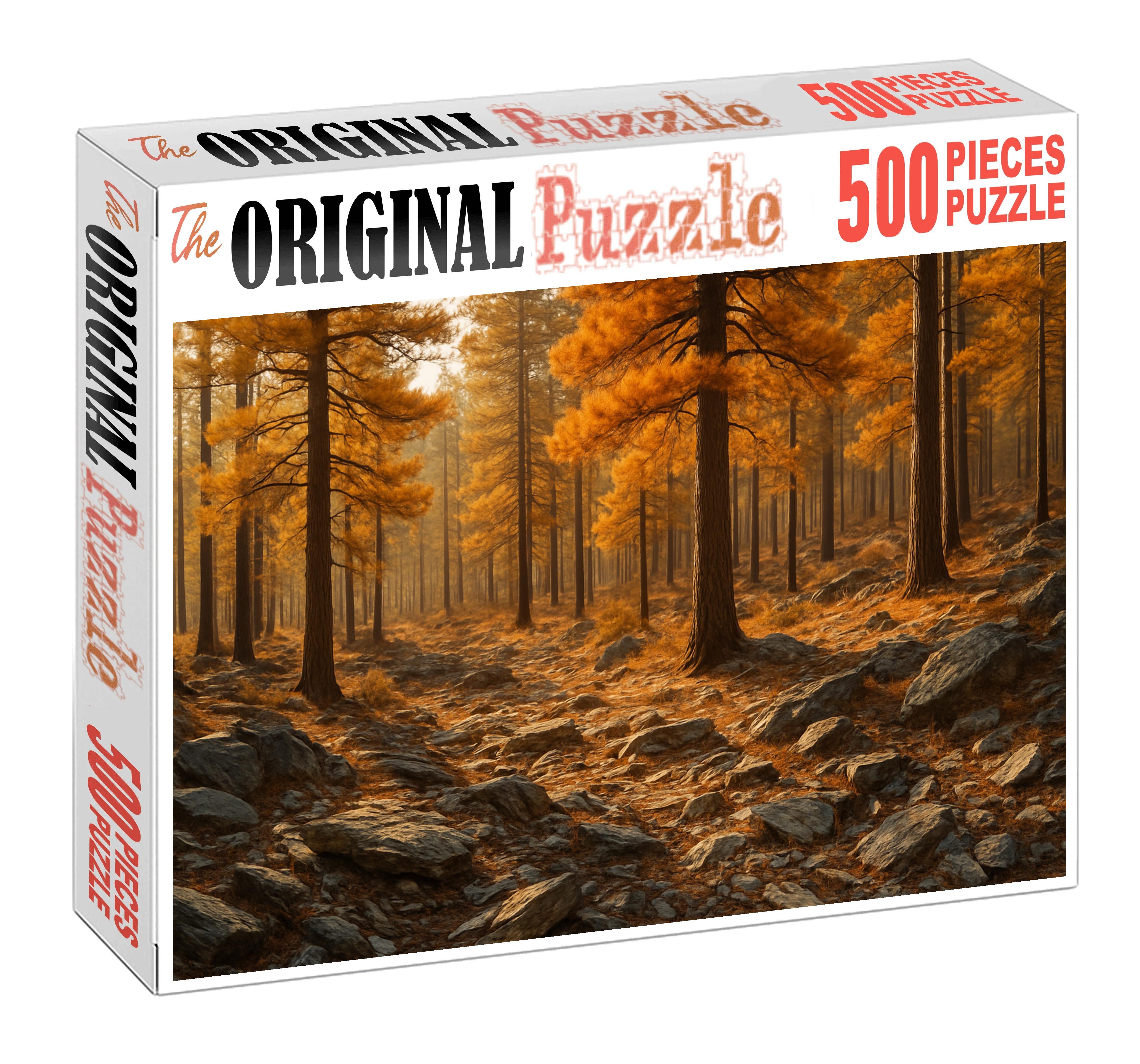 Amber Pine Slopes Premium Puzzle Pieces