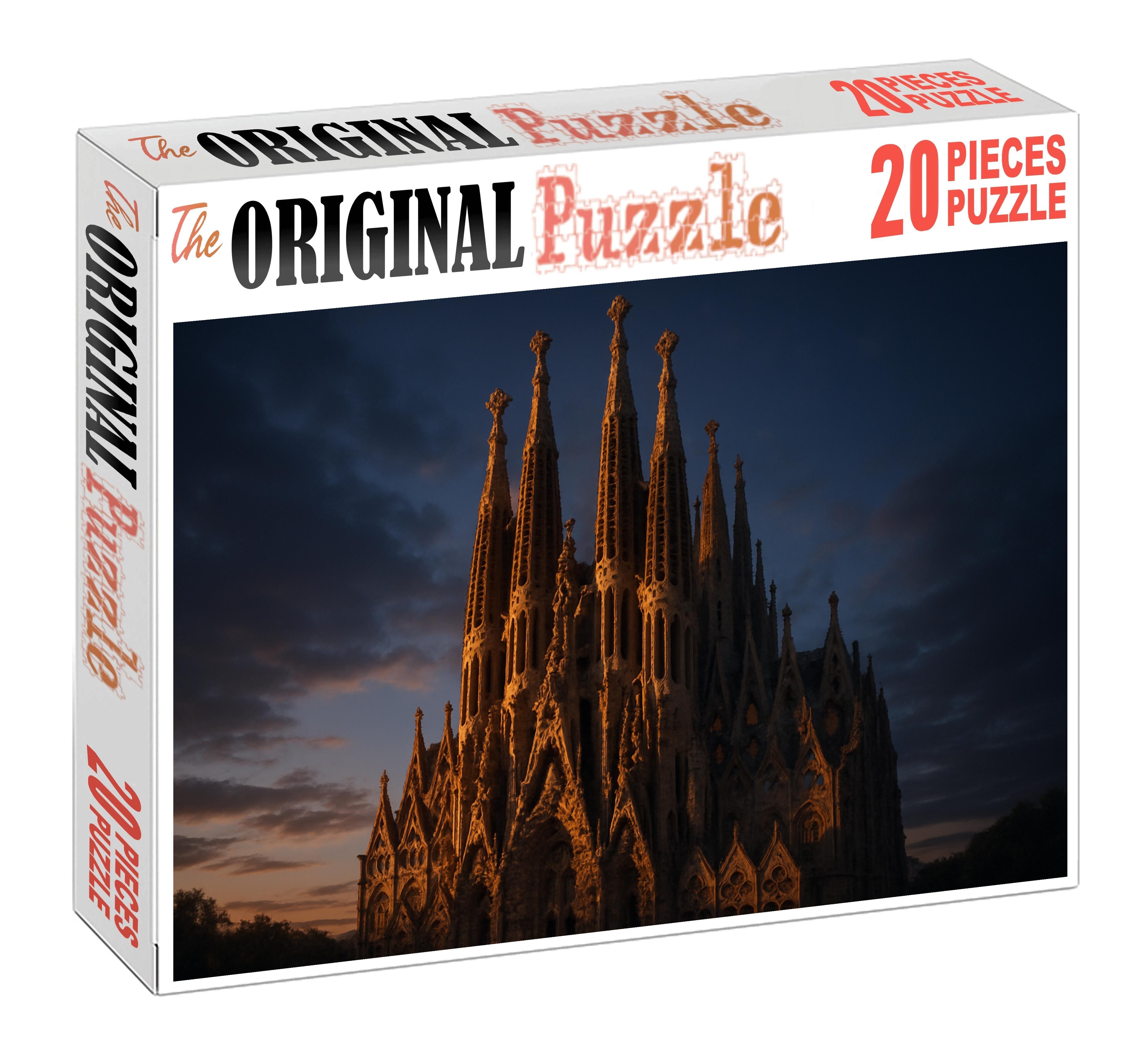 Sagrada Familia Located In Barcelona Spain Recognized By 7935 Worldwide As An Unparalleled Masterpiece Of Modernist Architecture Large Format Puzzle