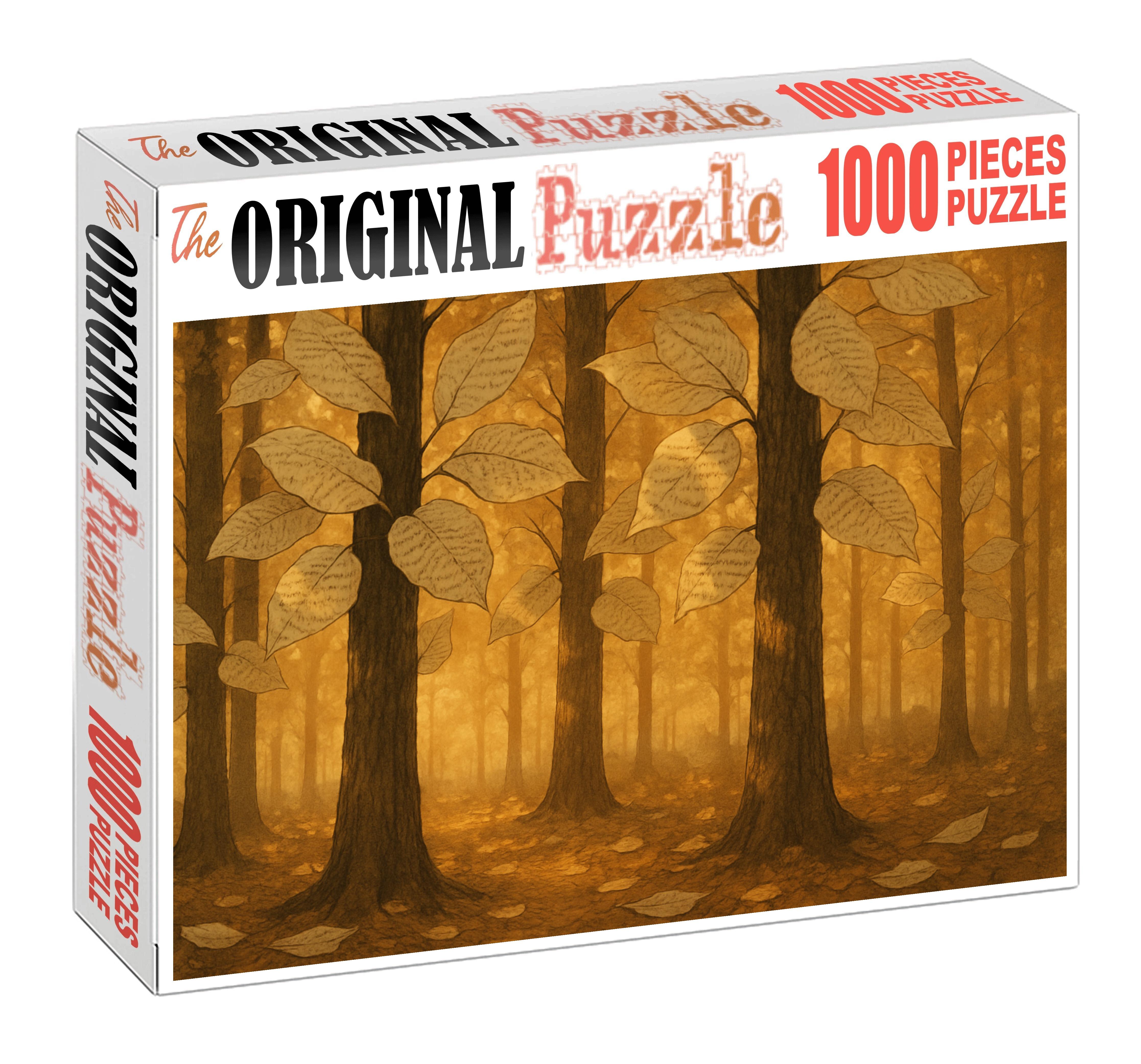 The Whispering Canopy Of Paper Leaves Puzzle Collection