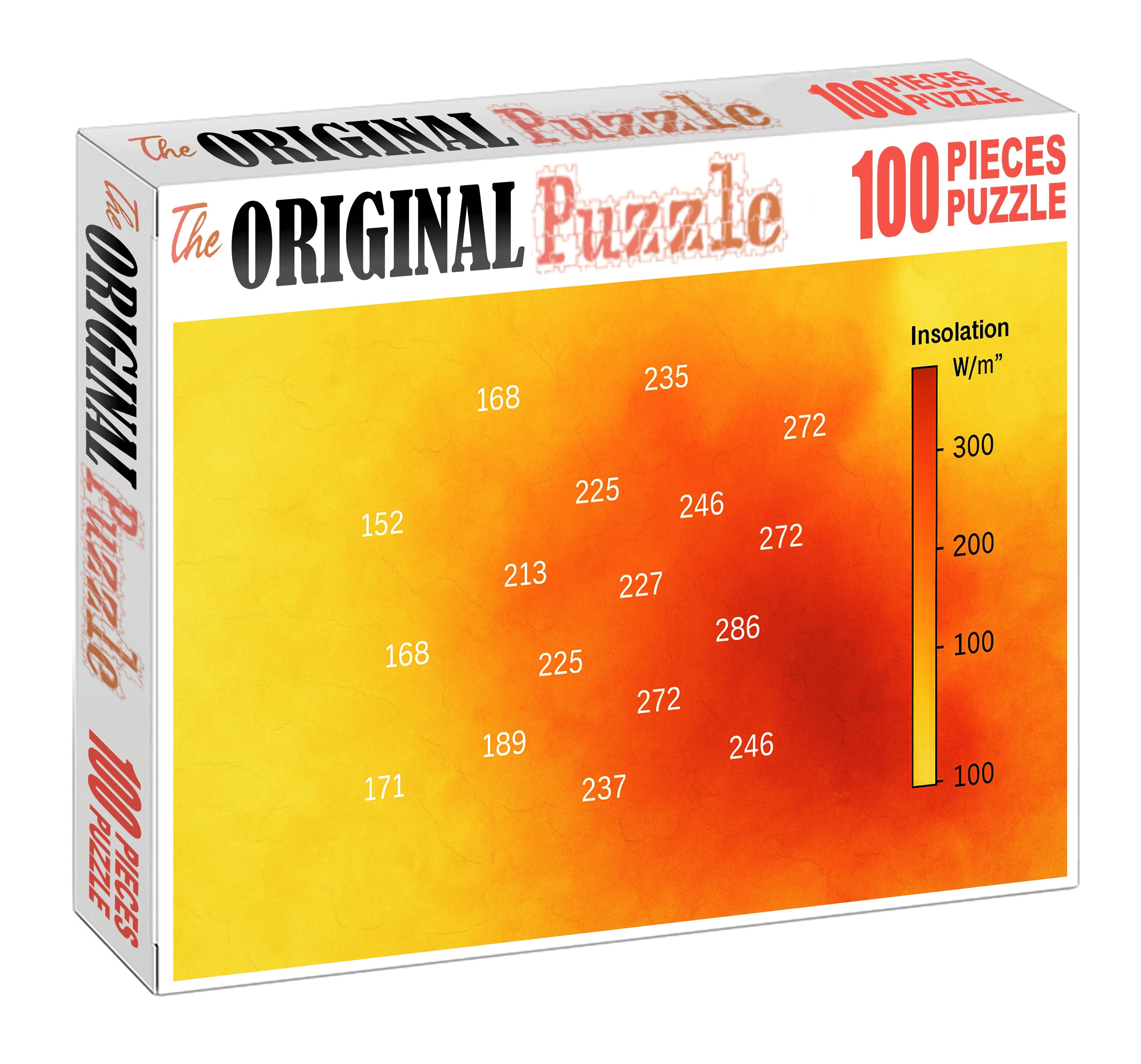 Solar Insolation Gradient Map Mini Puzzle