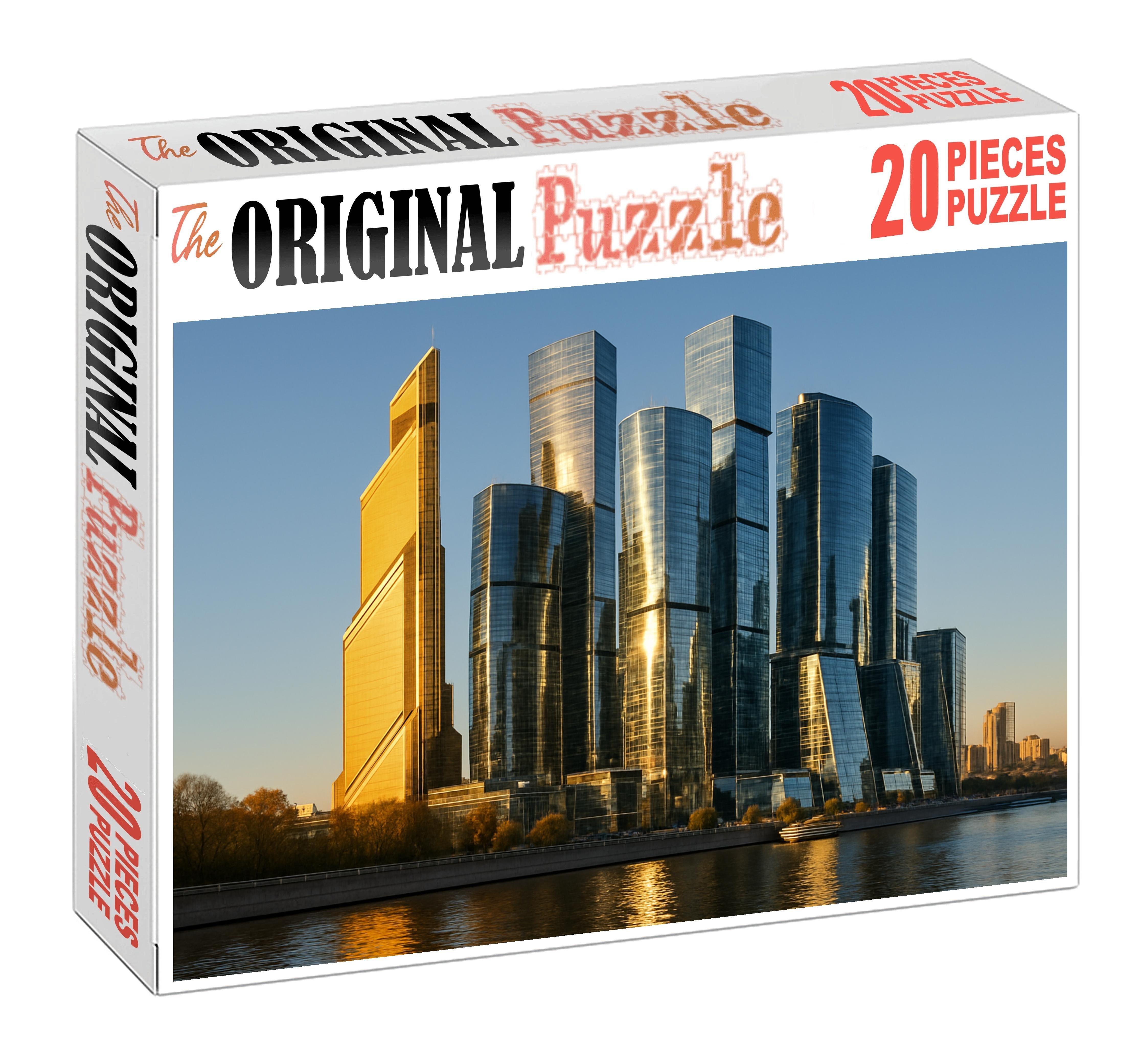 Moscow City Skyline A Striking Modern Cluster Featuring The Federation Tower And Mercury City Tower Symbolizing Russias Financial Strength Unique Puzzle Design