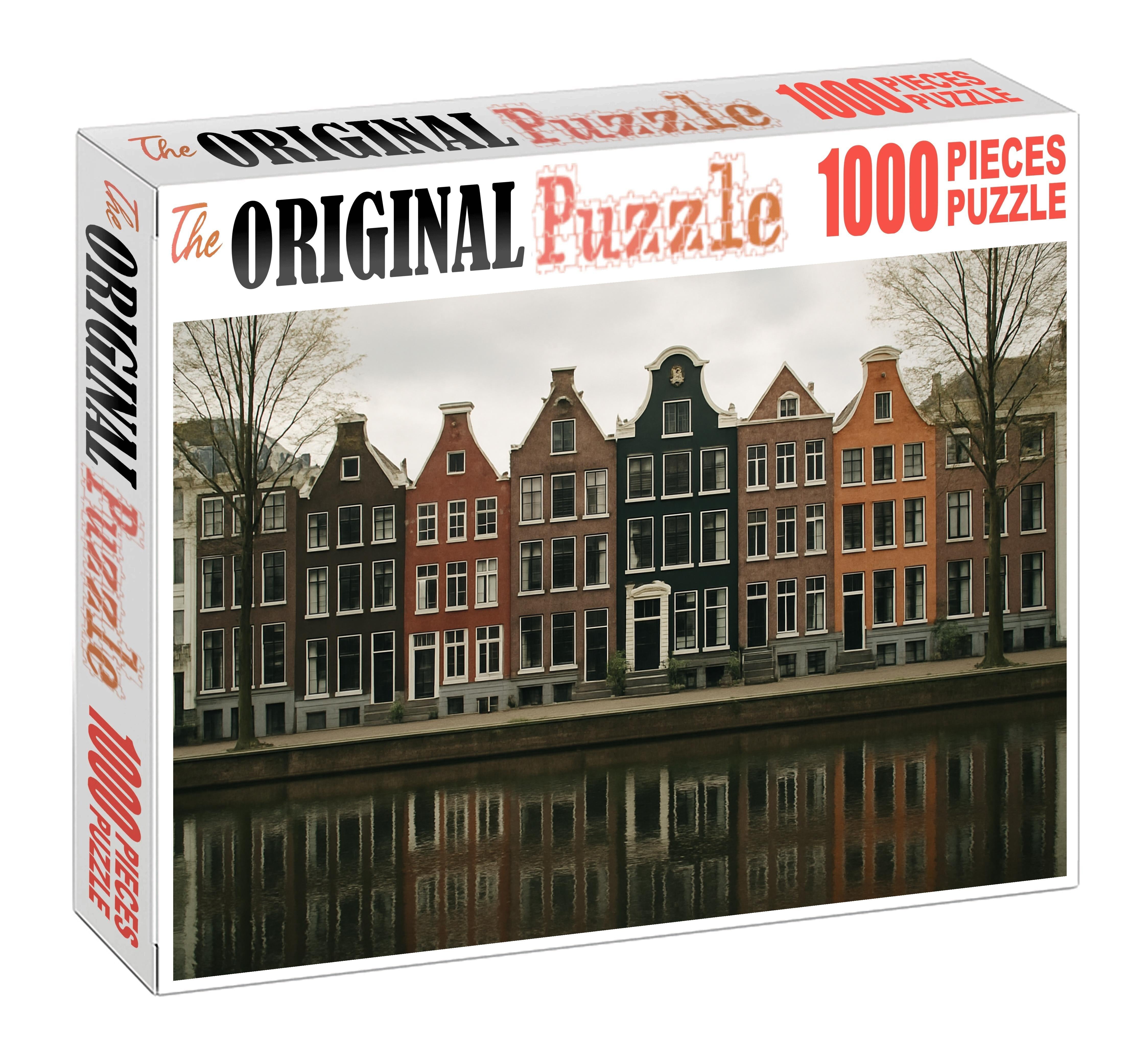 Amsterdam Canal Ring Skyline A Historic And Intimate Urban Profile 300 Piece Puzzle