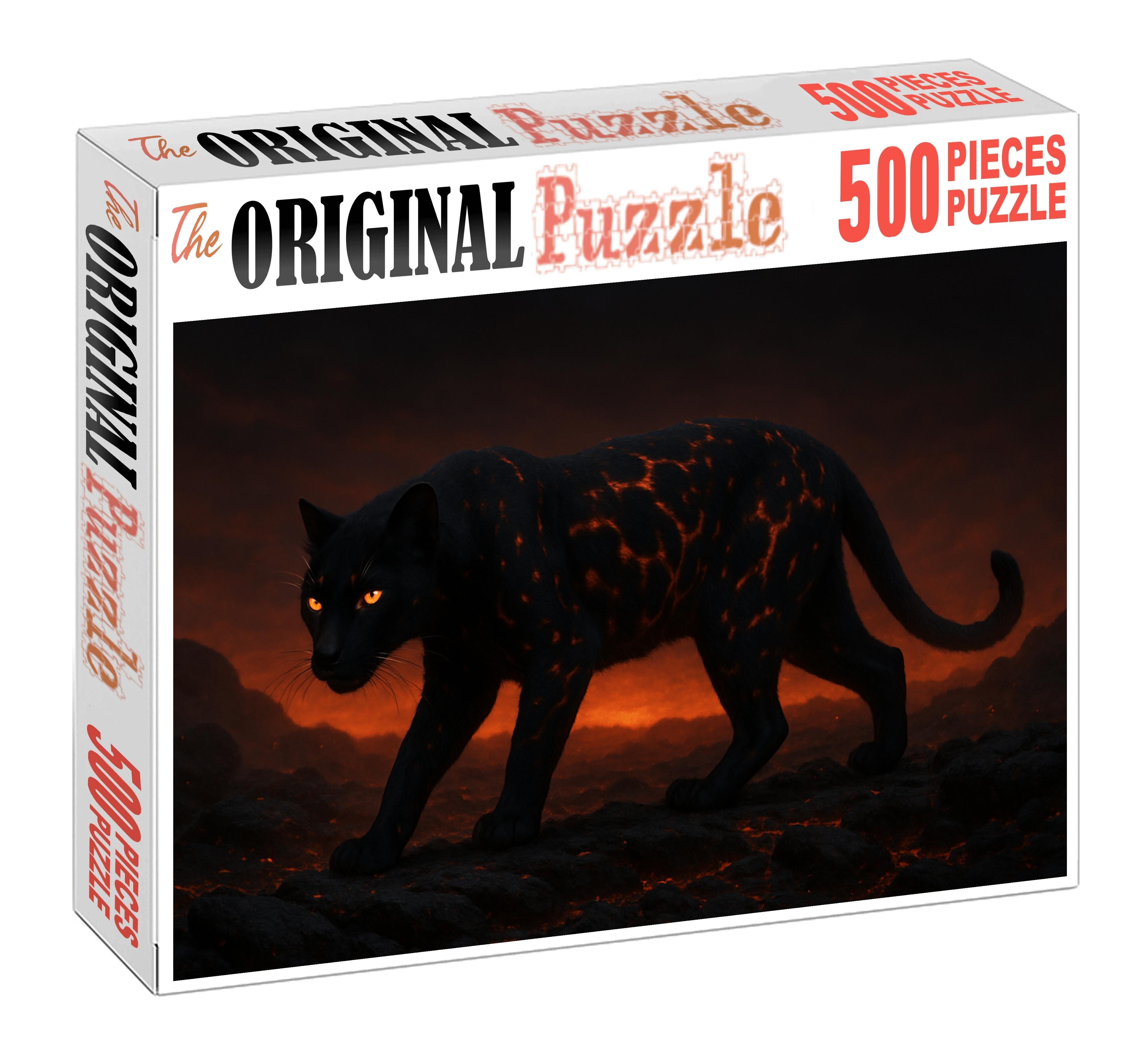 Gilded Ember Lynx 50 Piece Puzzle