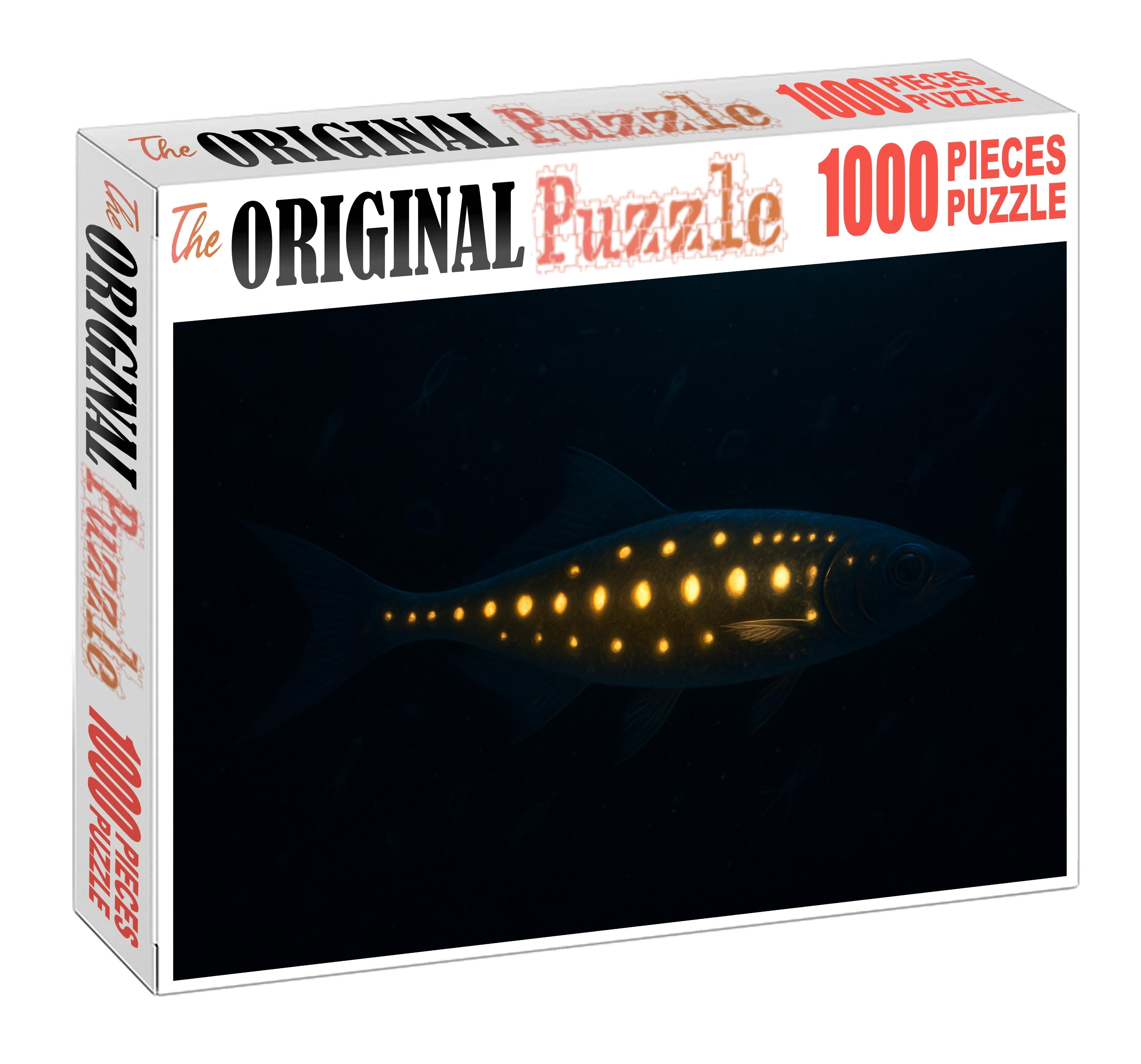Golden Lanternfish Deep-water Dweller With Bioluminescent Patterns Mini Puzzle