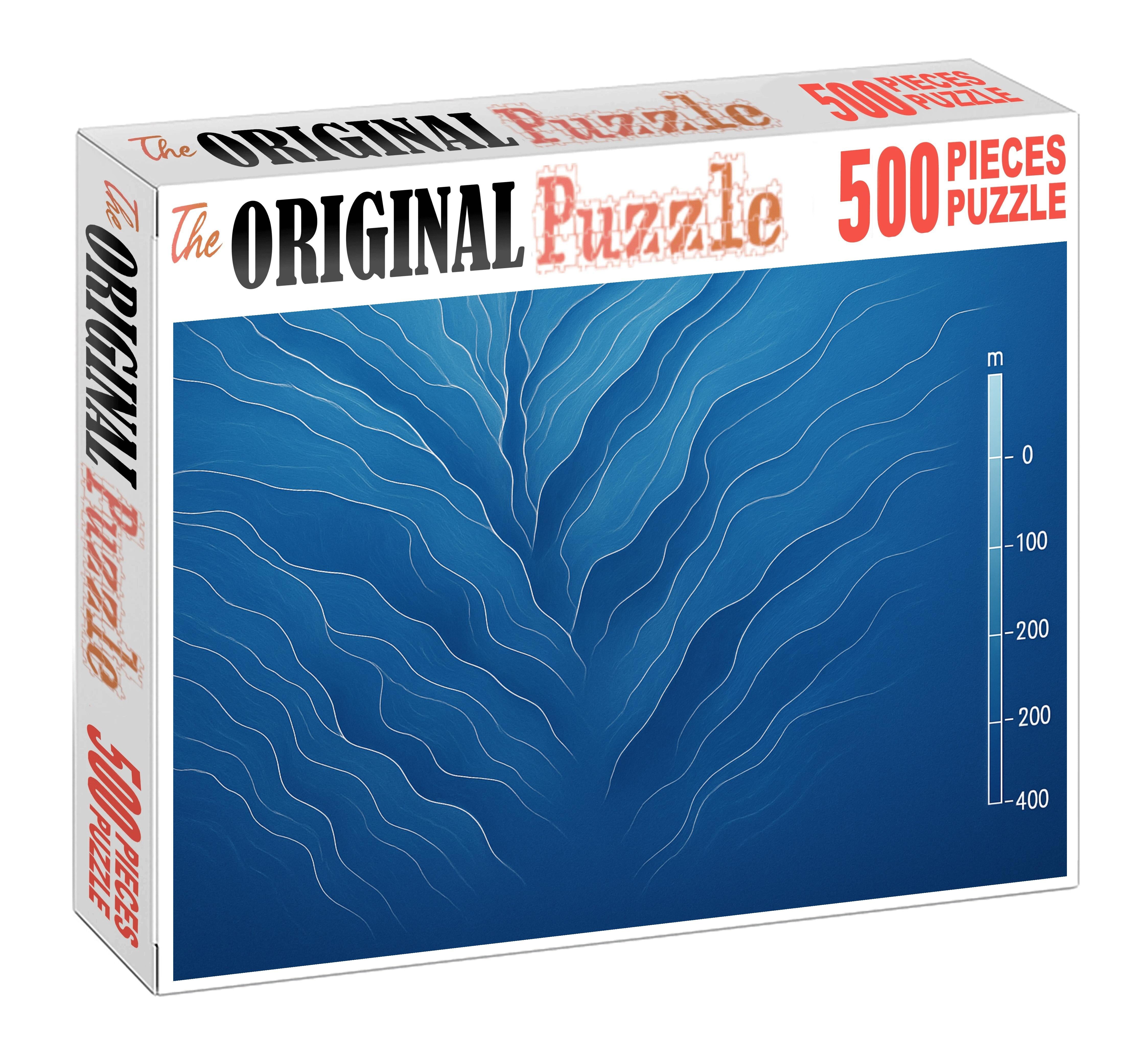 Underwater Canyon Relief Map Puzzle For Kids