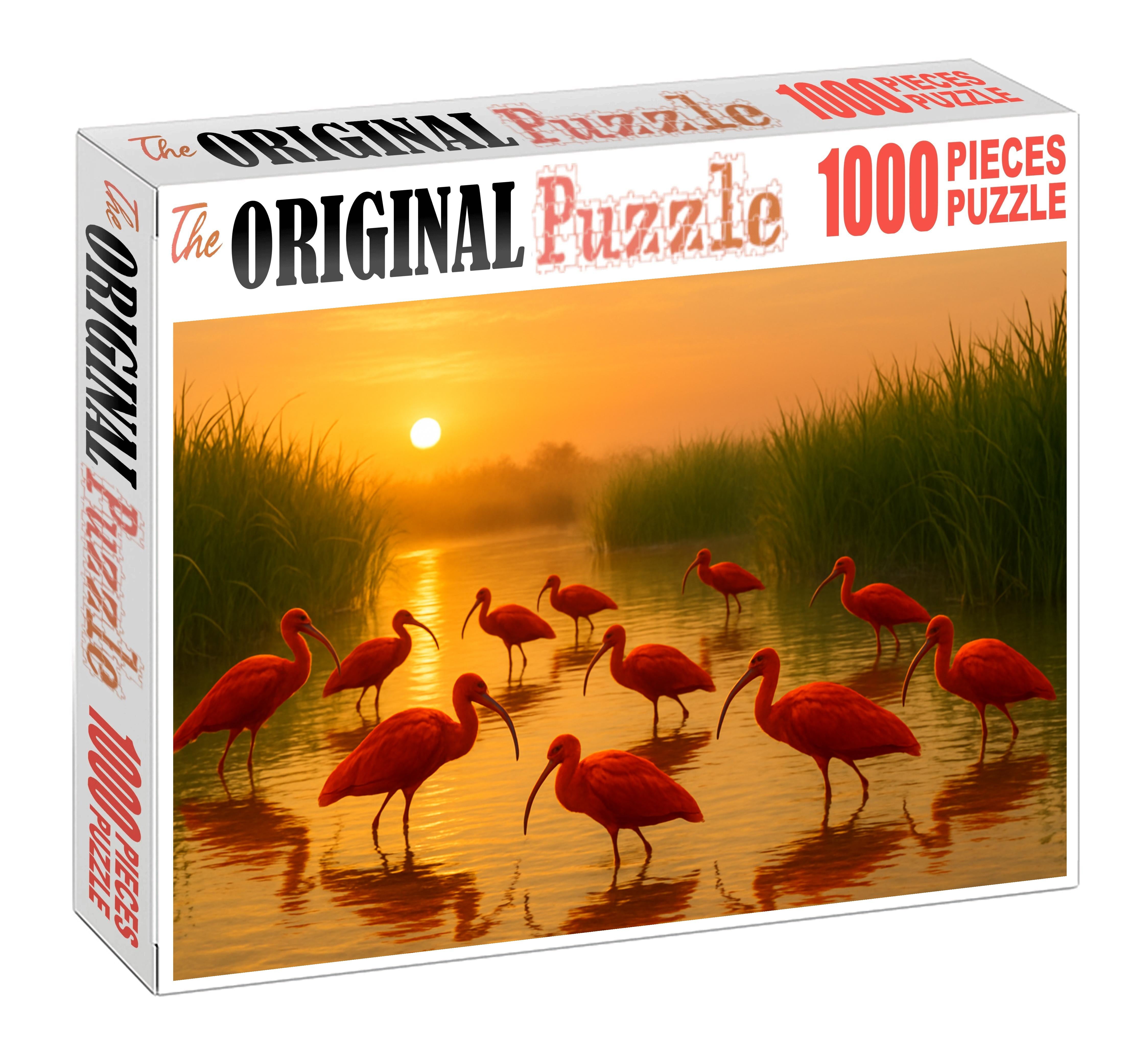 Scarlet Ibis The Scarlet Flaming Forest Visitor Unique Puzzle Design