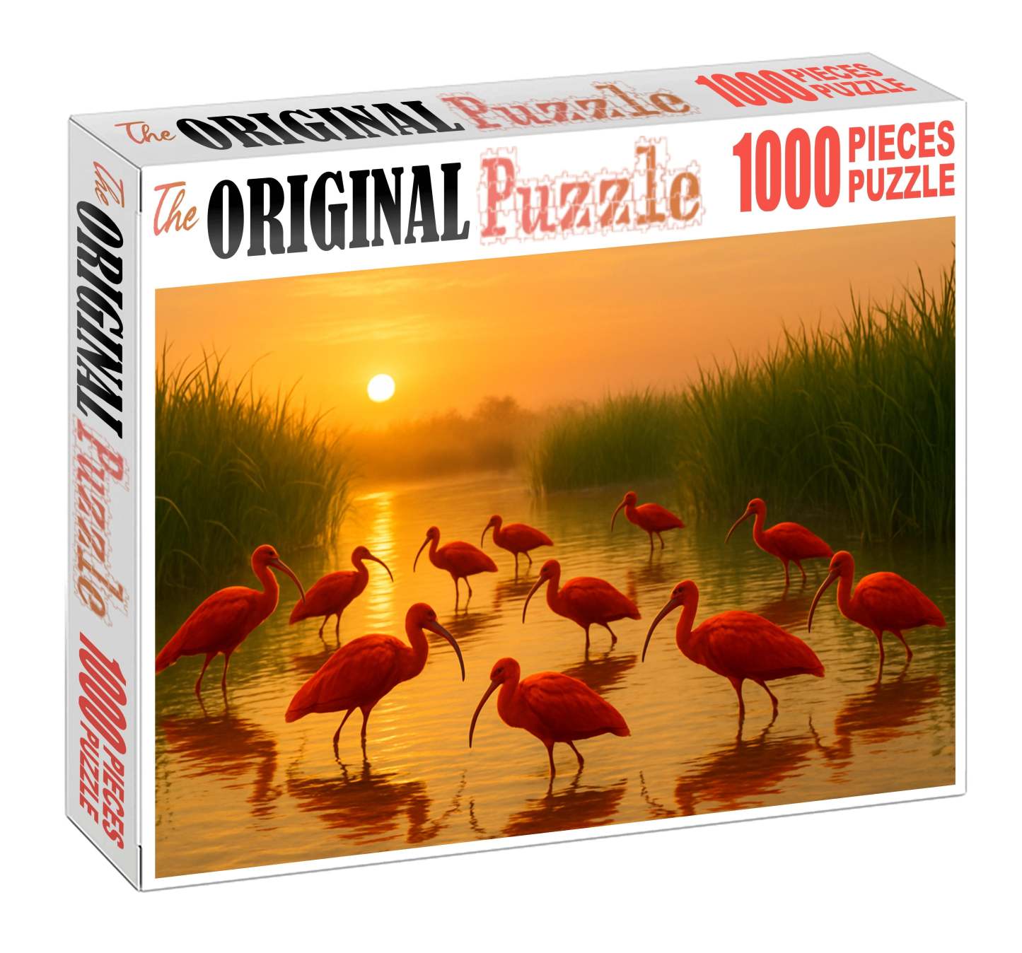 Scarlet Ibis The Scarlet Flaming Forest Visitor Unique Puzzle Design