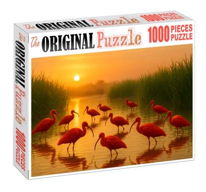 Scarlet Ibis The Scarlet Flaming Forest Visitor Unique Puzzle Design