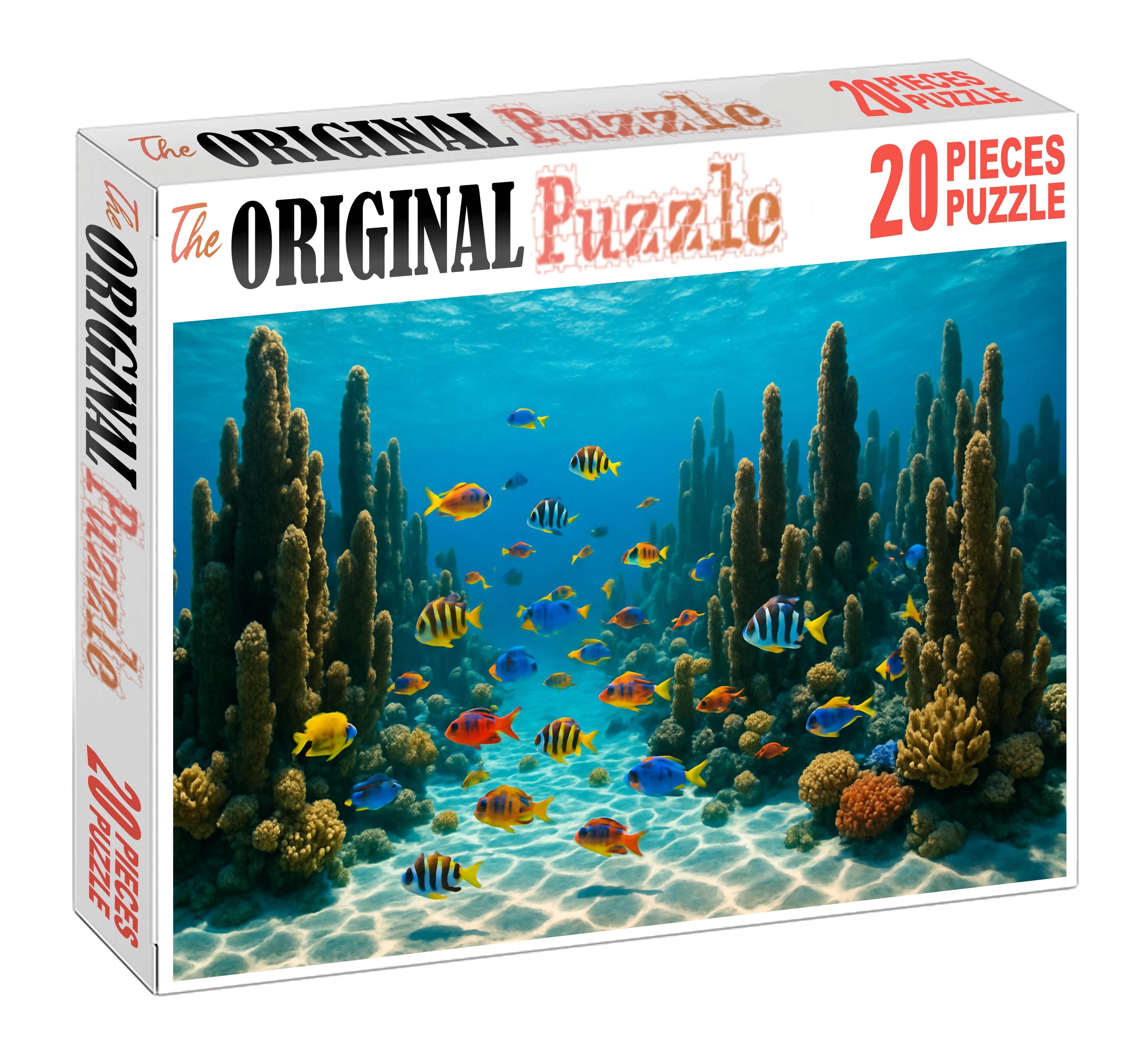 Sapphire Coral Spires Custom Jigsaw Puzzle