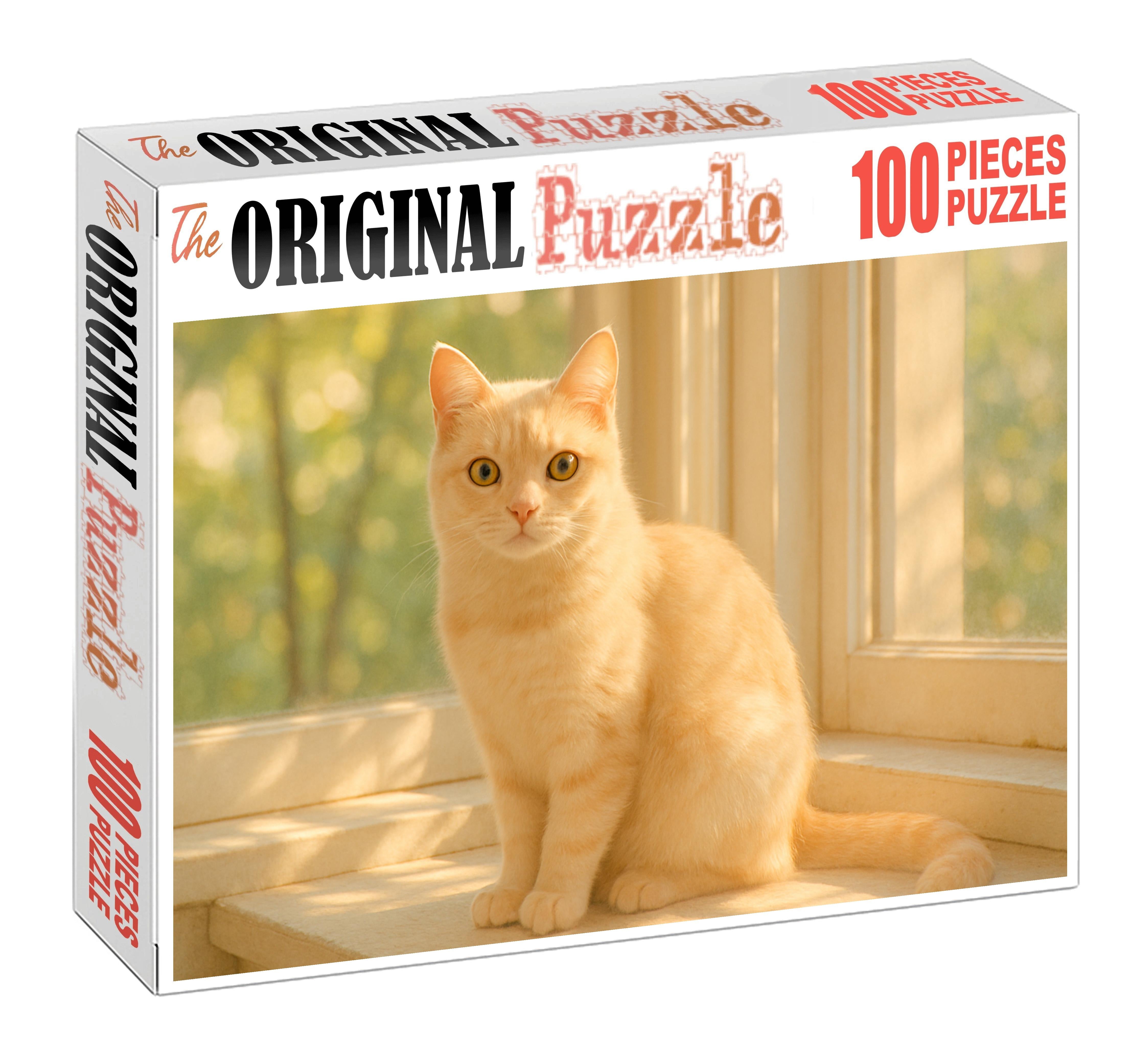 Coral Breeze Delicate Cream And Peach Coat With Gentle Temperament Mini Puzzle