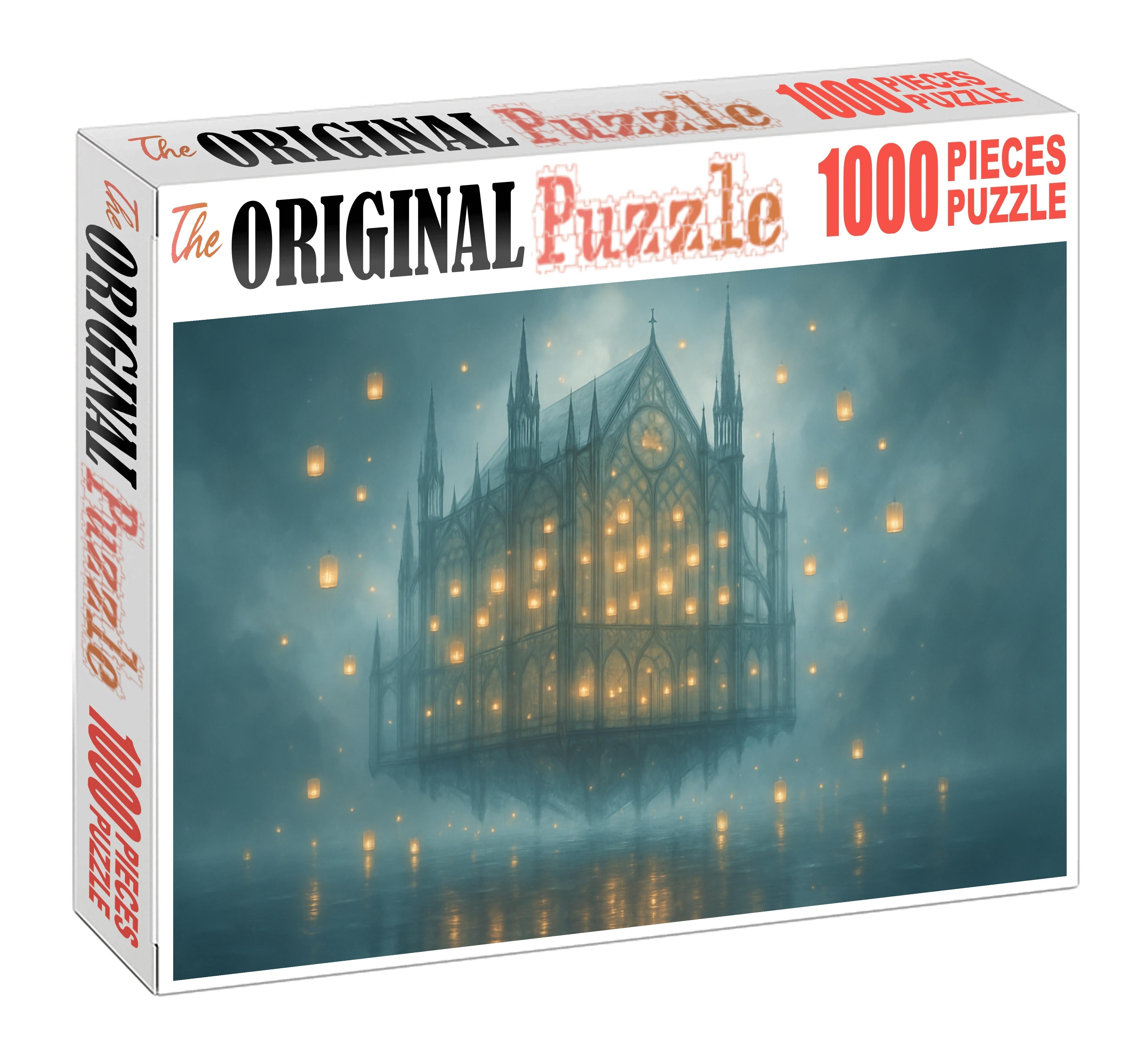 Ephemeral Cathedral Of Floating Lanterns 1000 Piece Puzzle