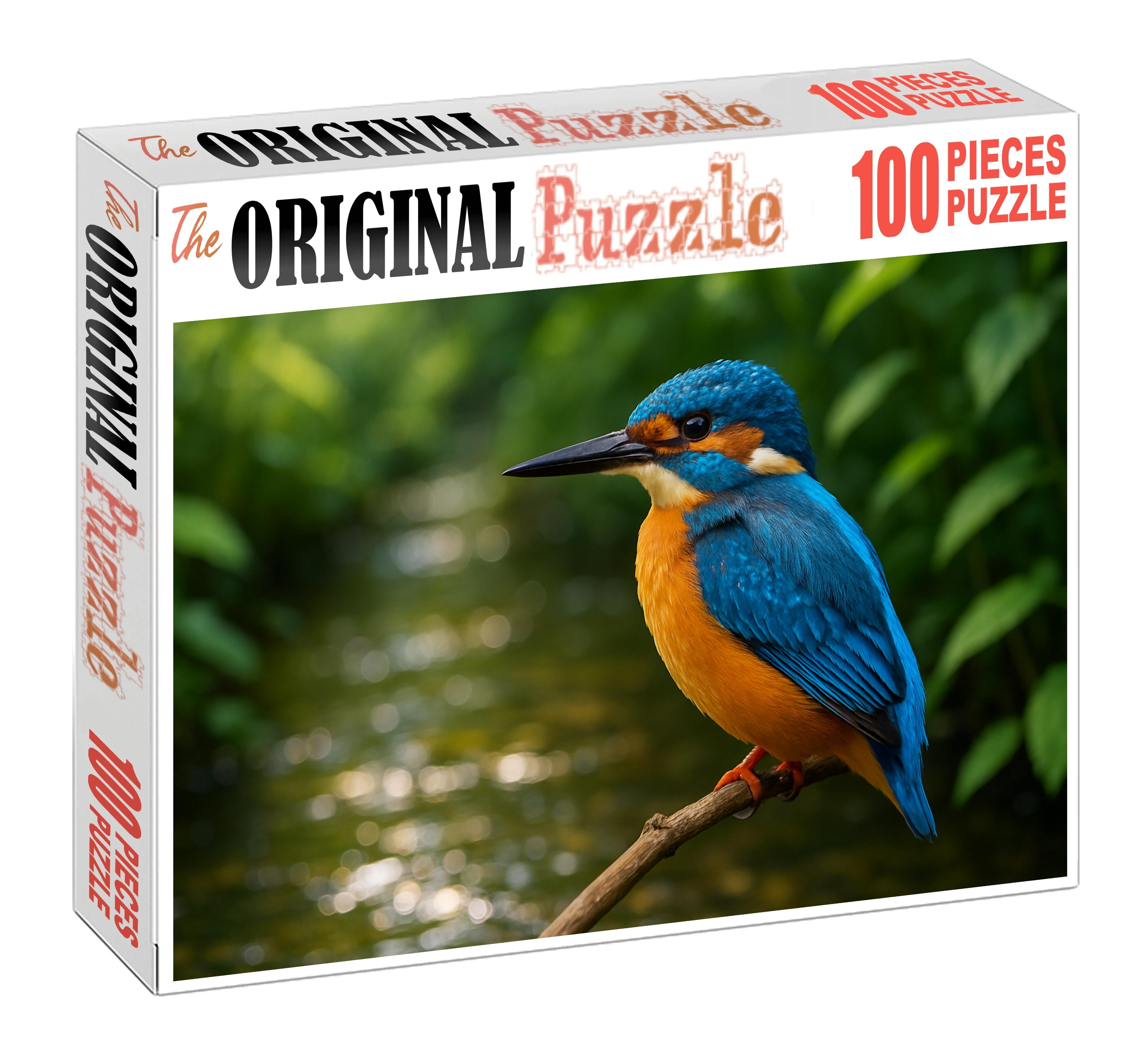 Azure Kingfisher Jewel Of The Streamside Large Format Puzzle