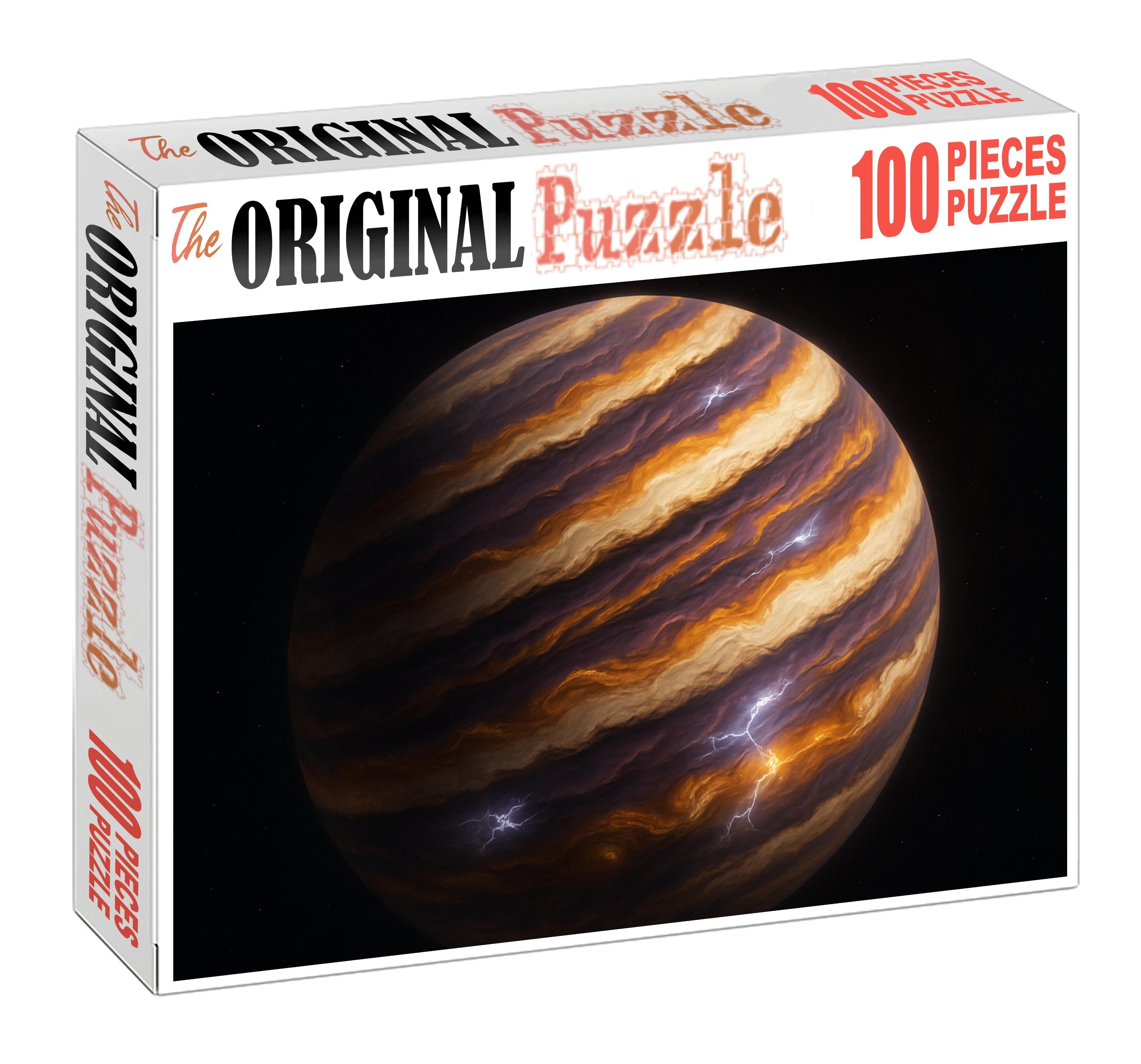 Celestial Spiral Storm Bands Custom Jigsaw Puzzle