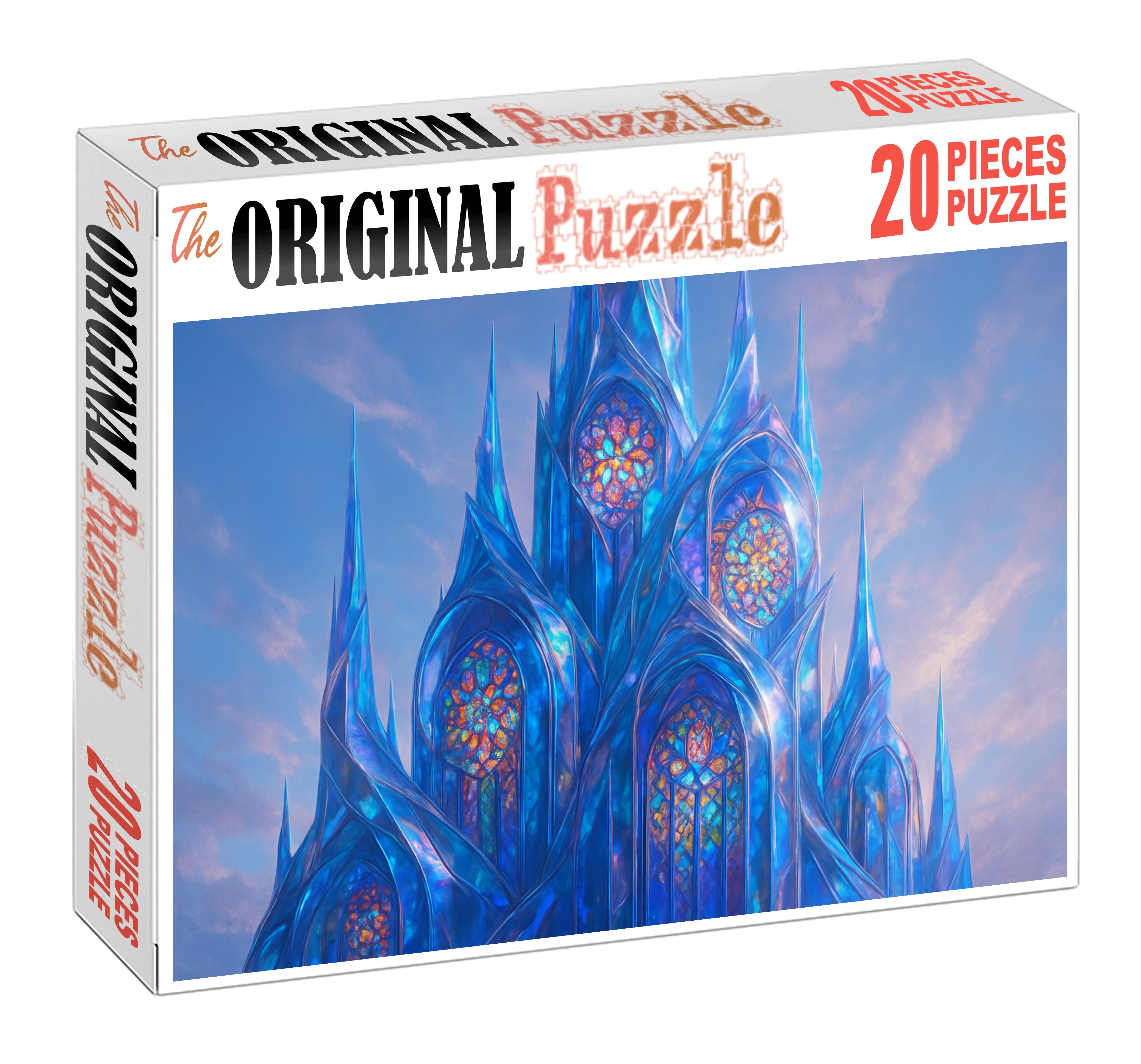 The Glass Cathedral Fractured Light Through Transparent Spires Unique Puzzle Design