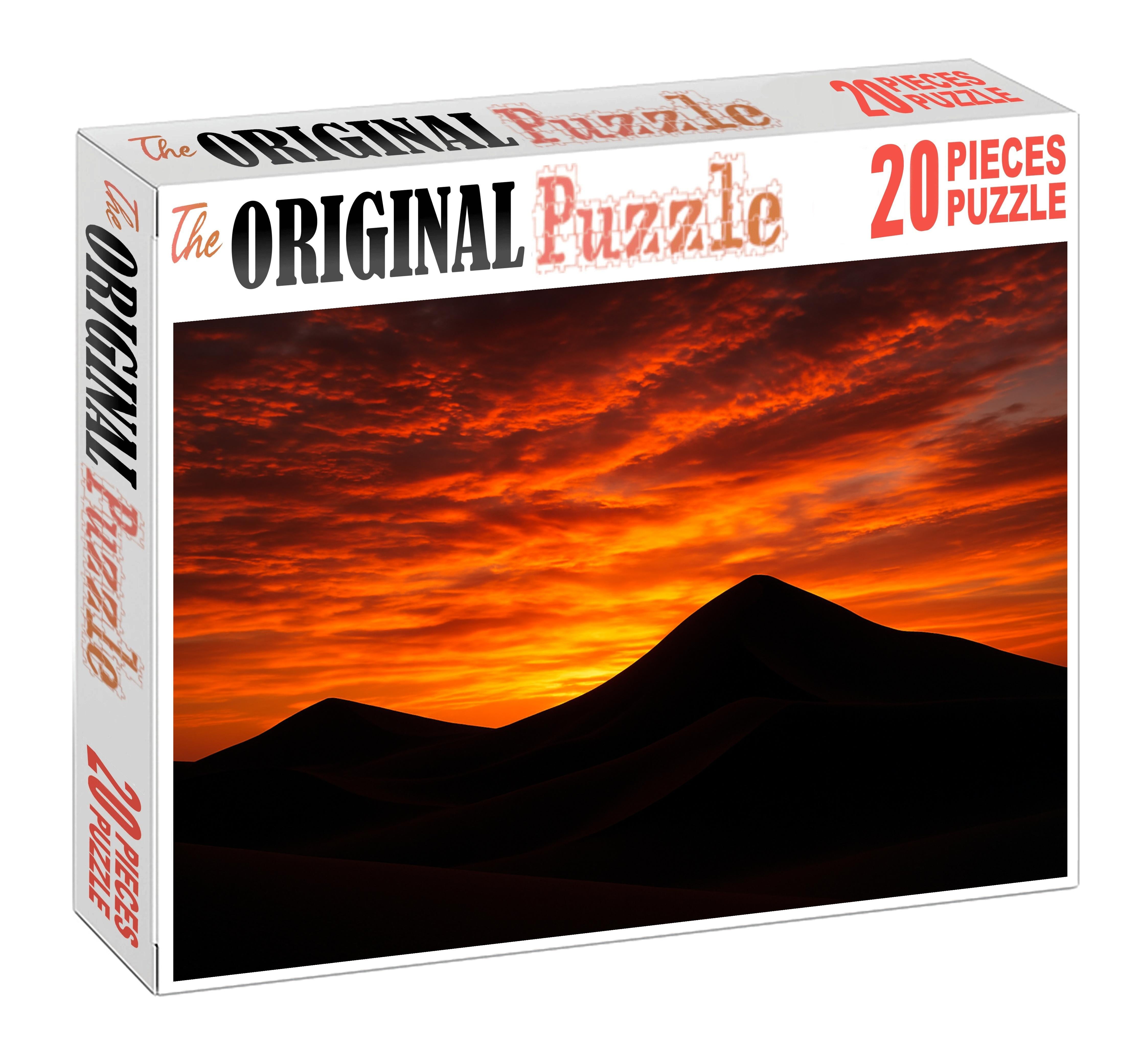 Sunset Dunes Silhouette Easy Puzzles