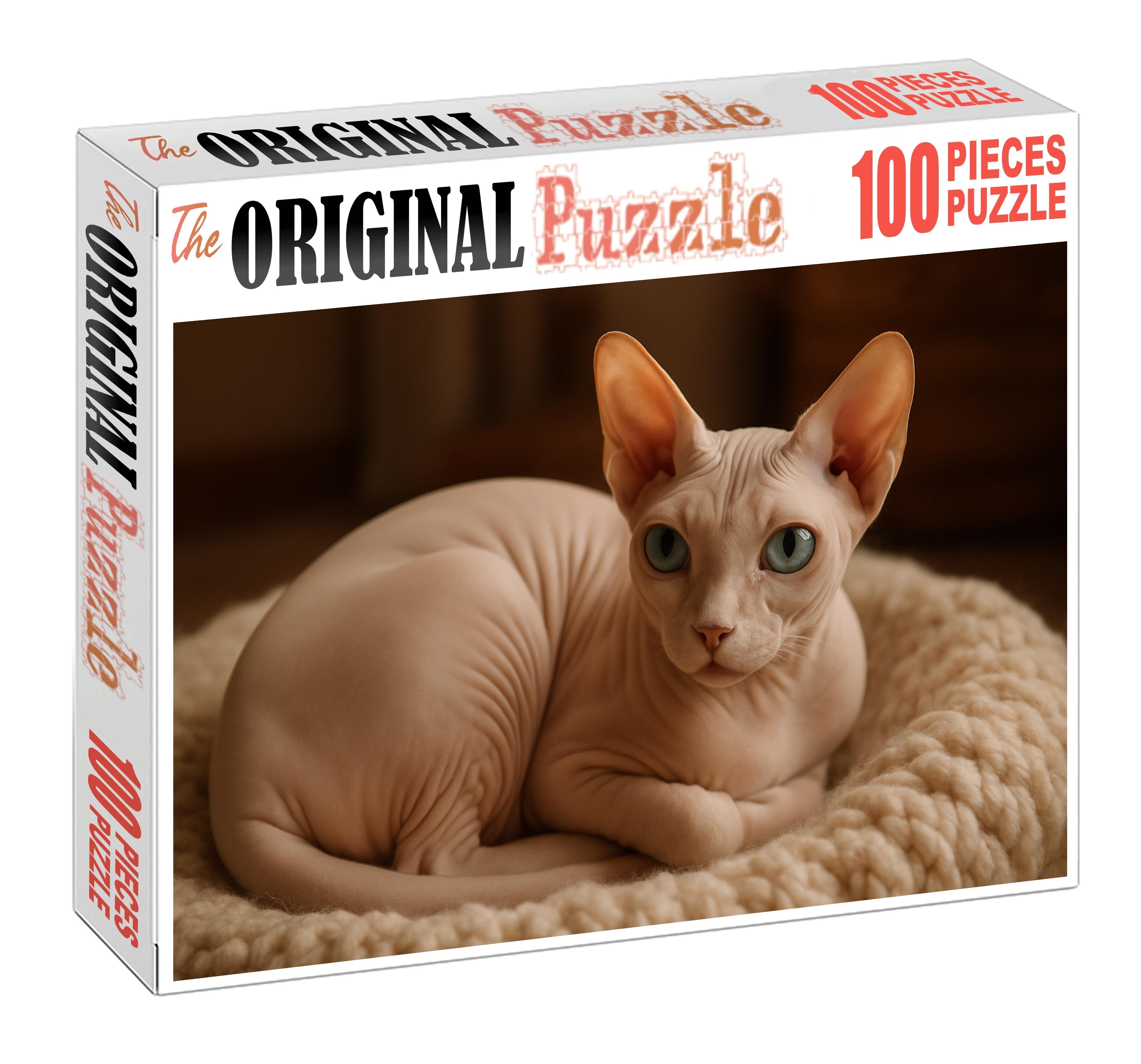 Pearl Velvet Hairless Cat With Smooth Silky Skin And Loving Temperament Puzzle Fun