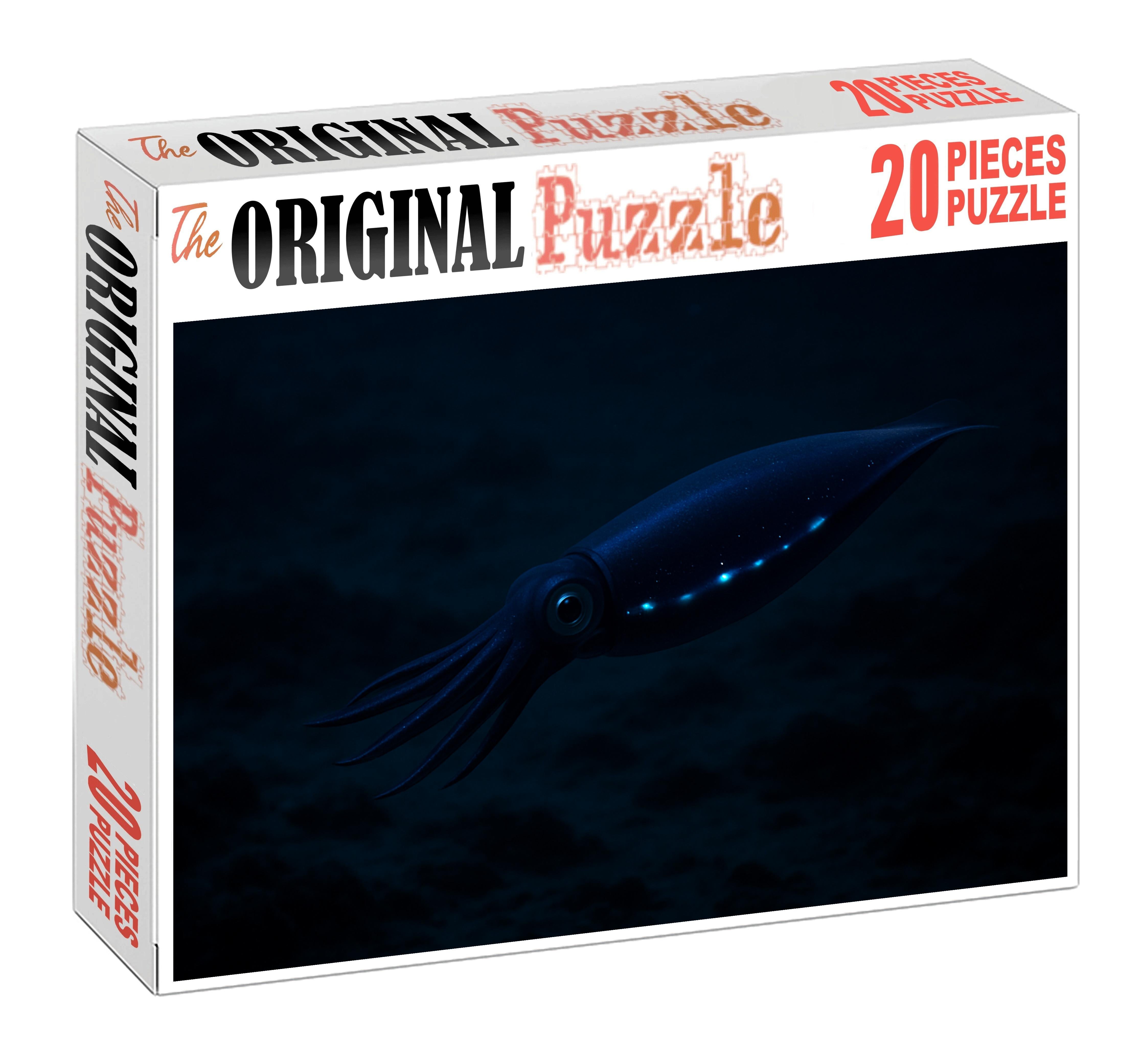 Steel Blue Lantern Squid Nocturnal Jet-propelled Predator With Photophores Puzzle Collection