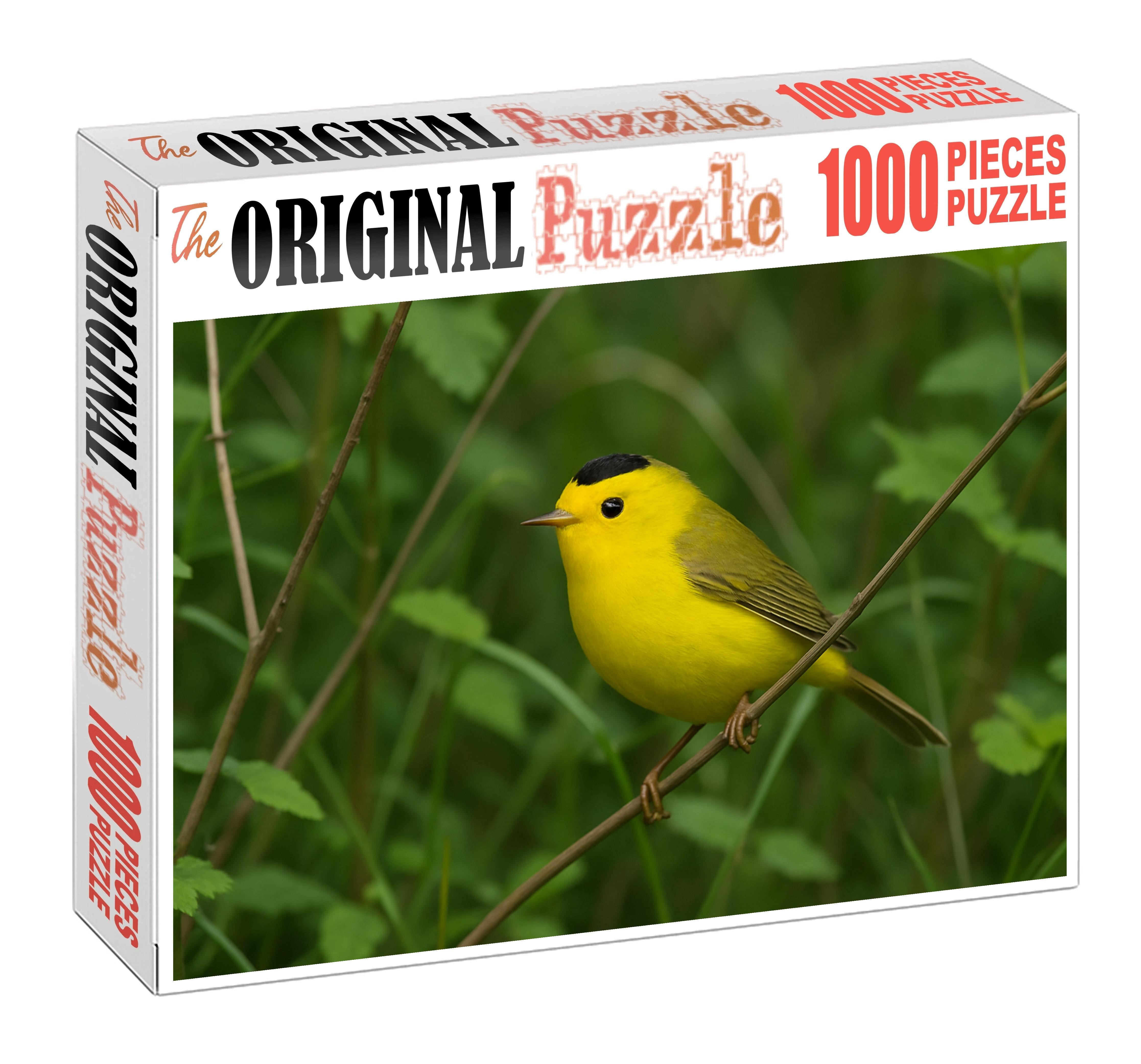 Wilsons Warbler Golden Flash Of The Underbrush Puzzle Challenge