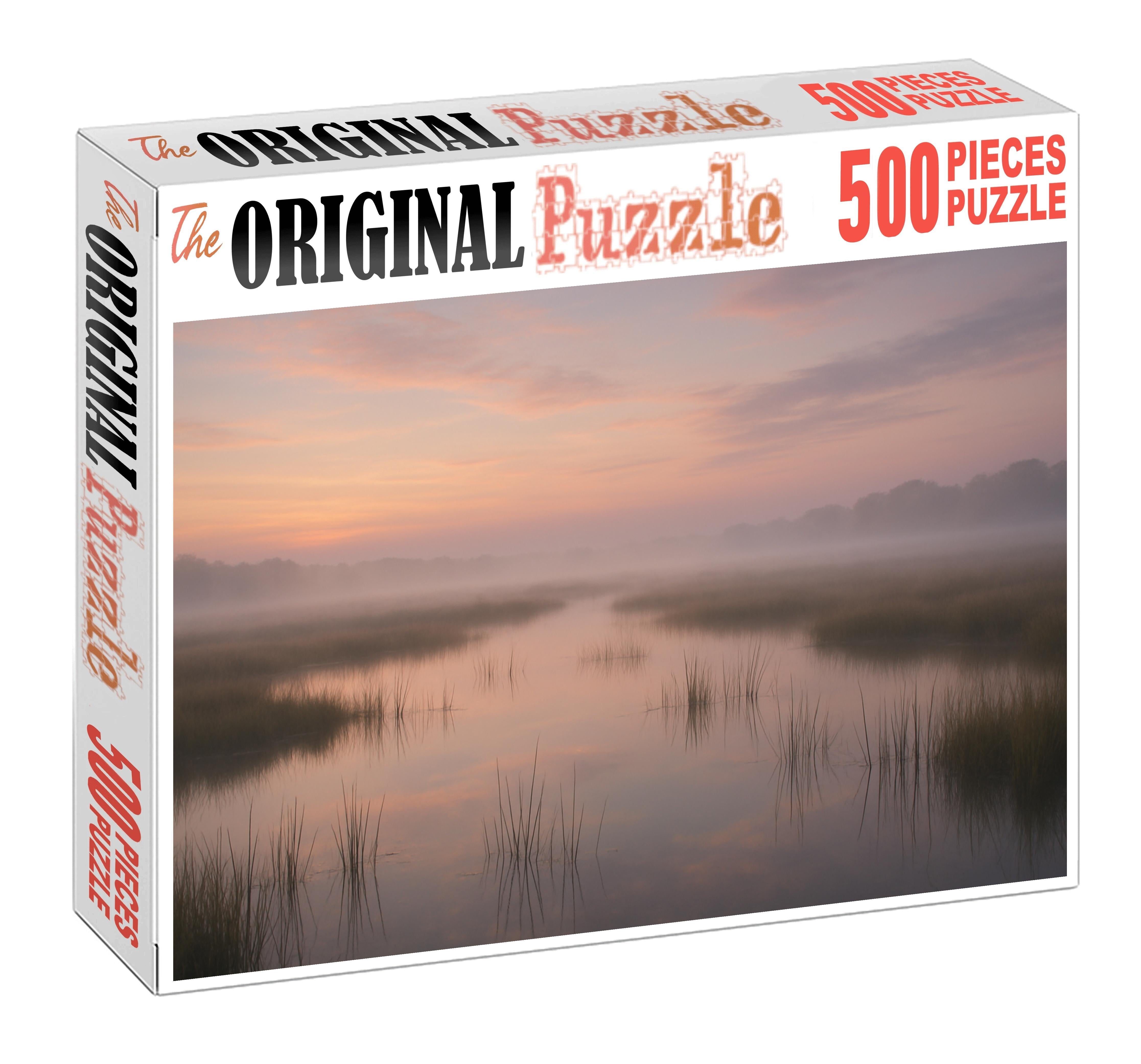 Serene Marshland Dawn Puzzle Collection