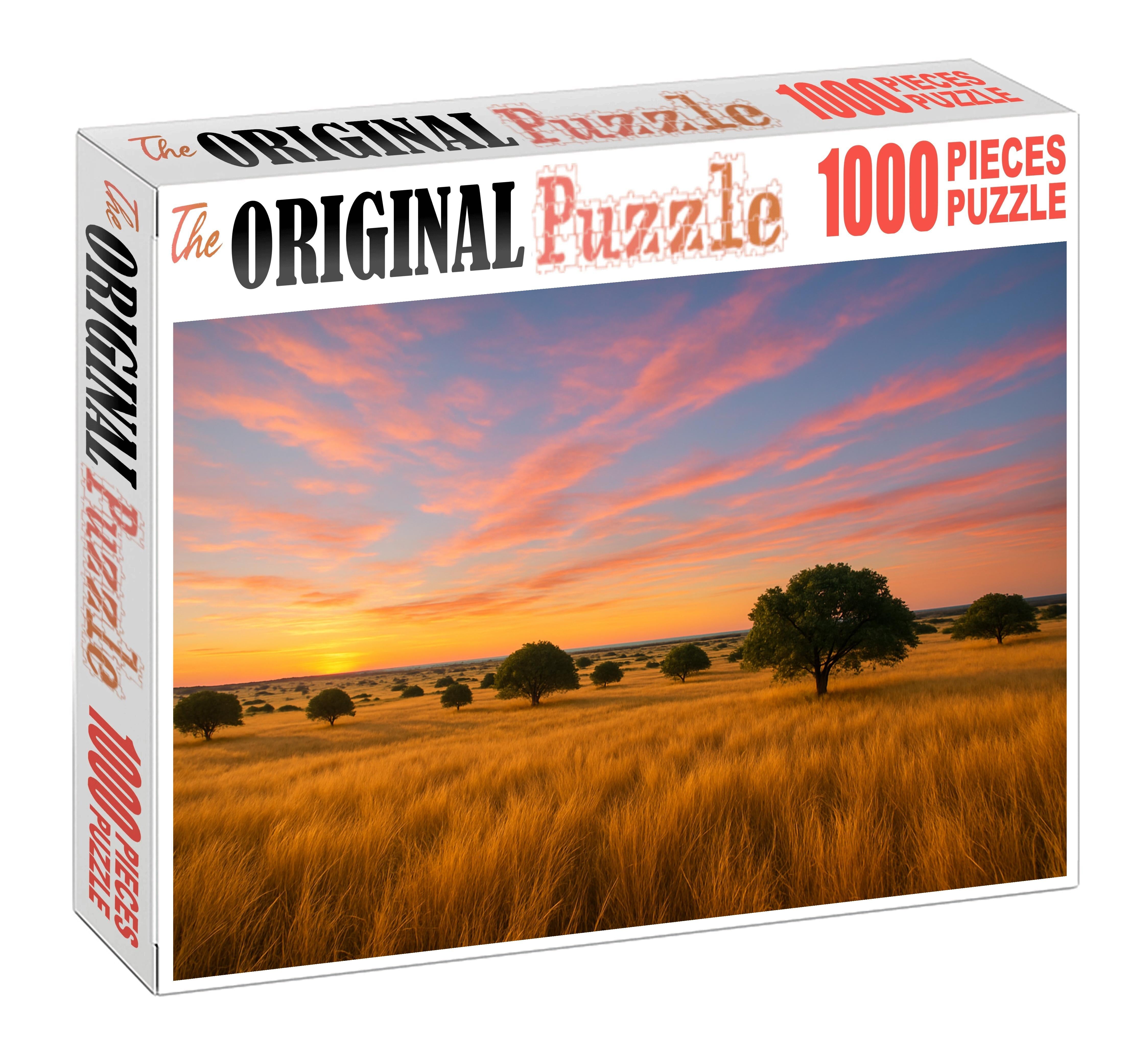 Sunlit Savannah Grassland 300 Piece Puzzle