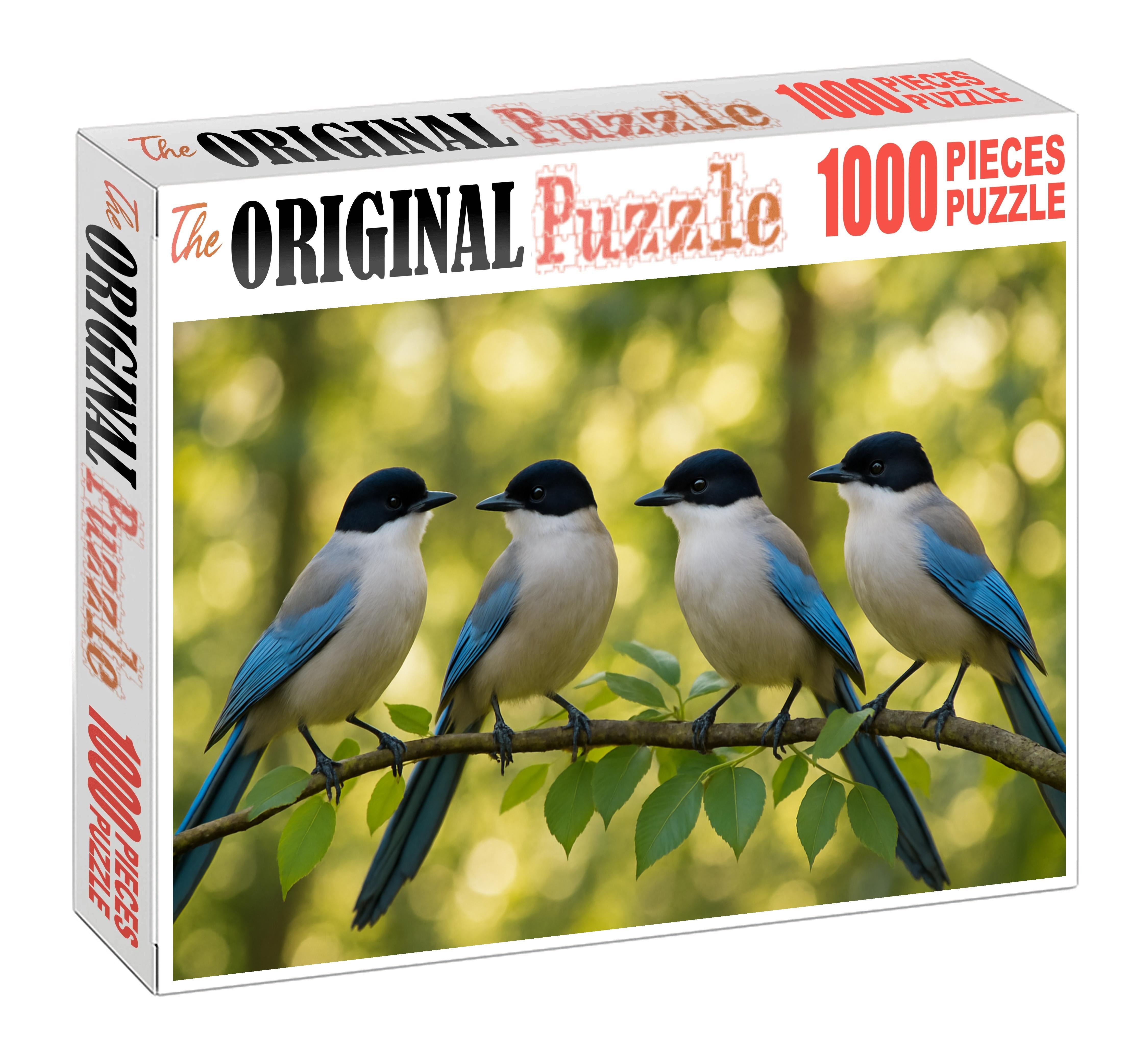 Azure-winged Magpie Intelligent Social Forager Puzzle Fun
