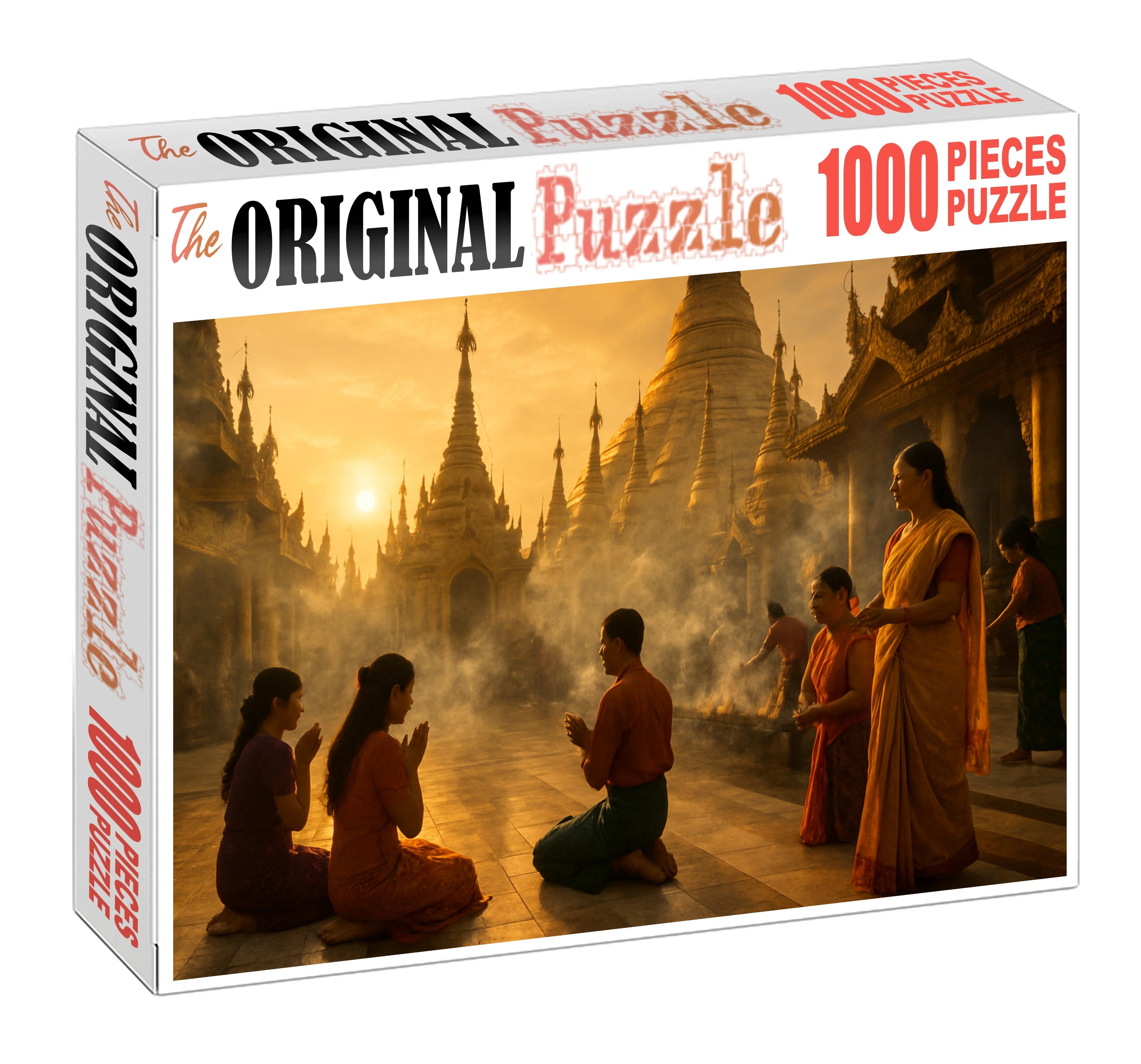 Shwedagon Pagoda Yangon Myanmar Recognized By 7035 Globally As A Gilded Spiritual Landmark Unique Puzzle Design