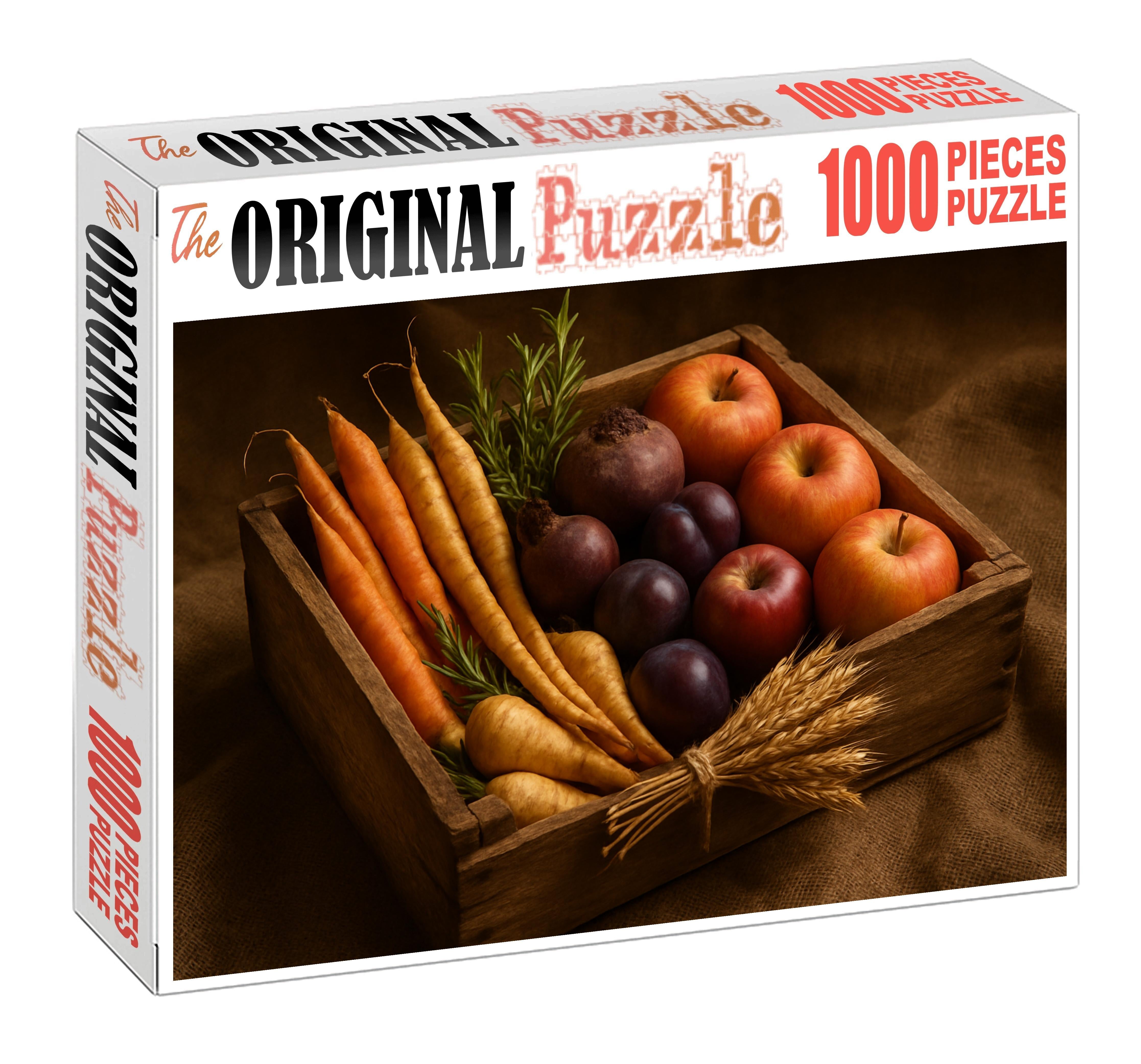 Harvest Festival Scene Display Of Root Vegetables And Autumn Fruits 500 Piece Puzzle