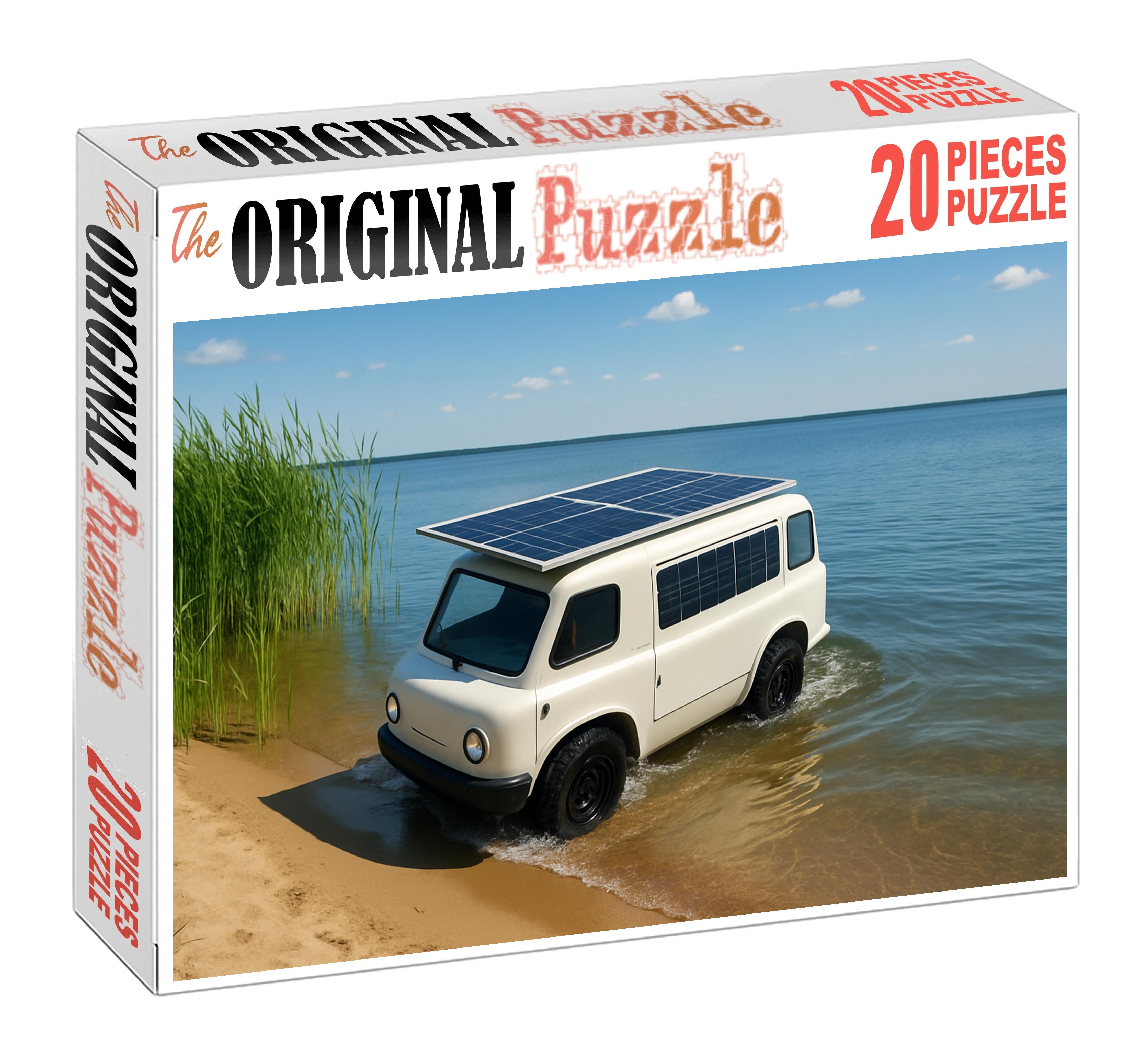 Solar-powered Amphibious Vehicle Challenging Puzzles