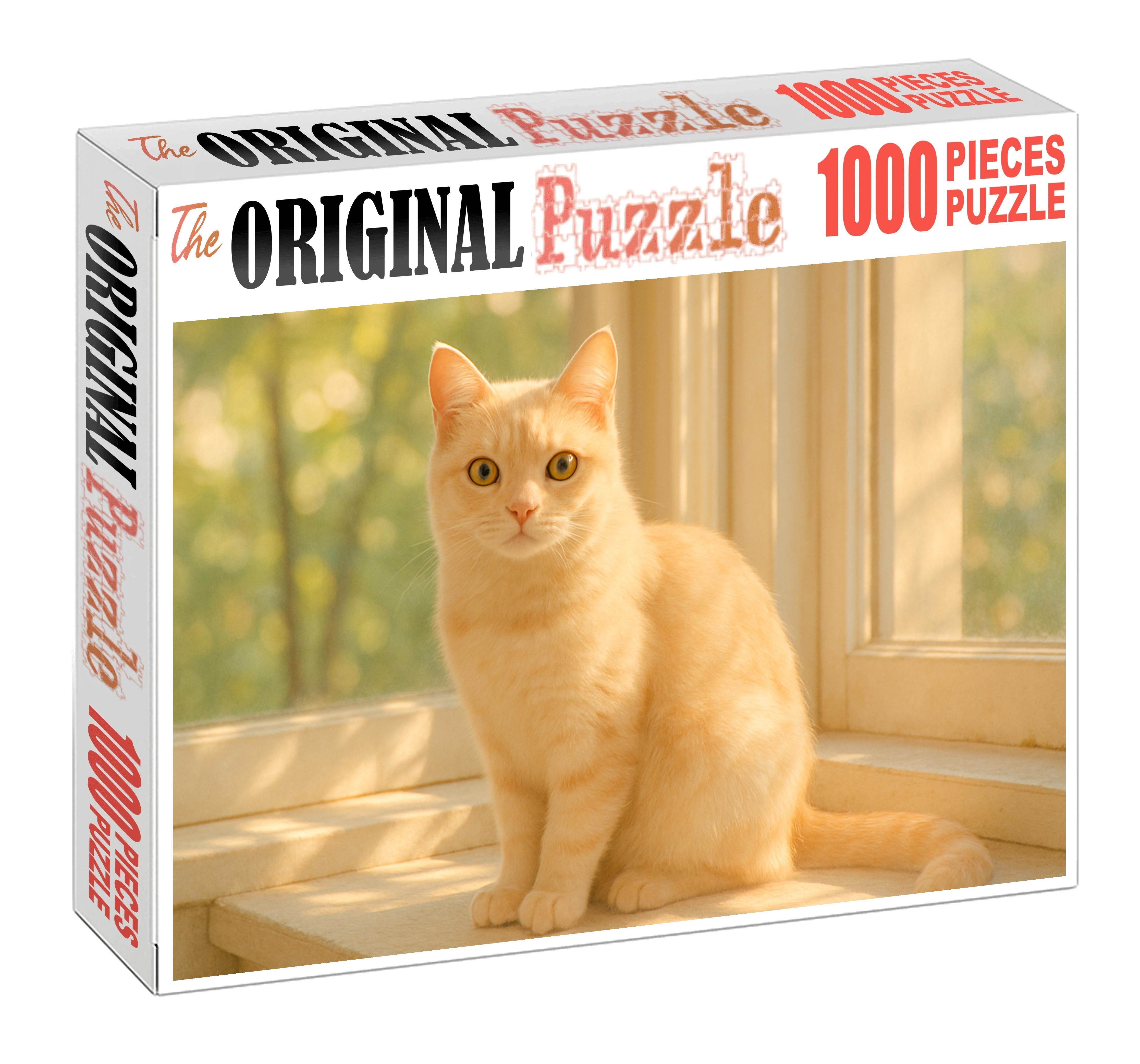 Coral Breeze Delicate Cream And Peach Coat With Gentle Temperament Mini Puzzle