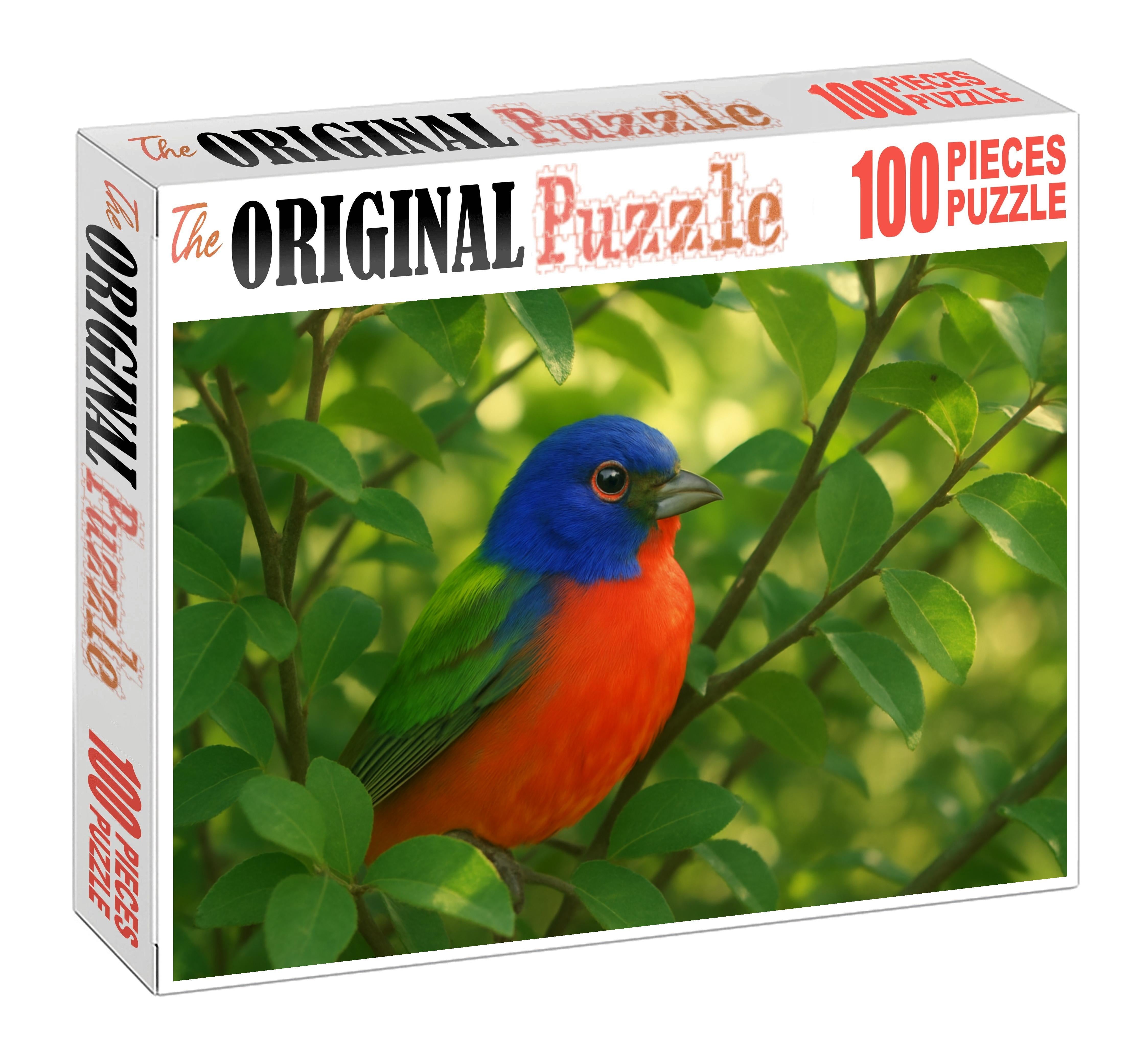 Painted Bunting The Rainbow Songbird Large Format Puzzle