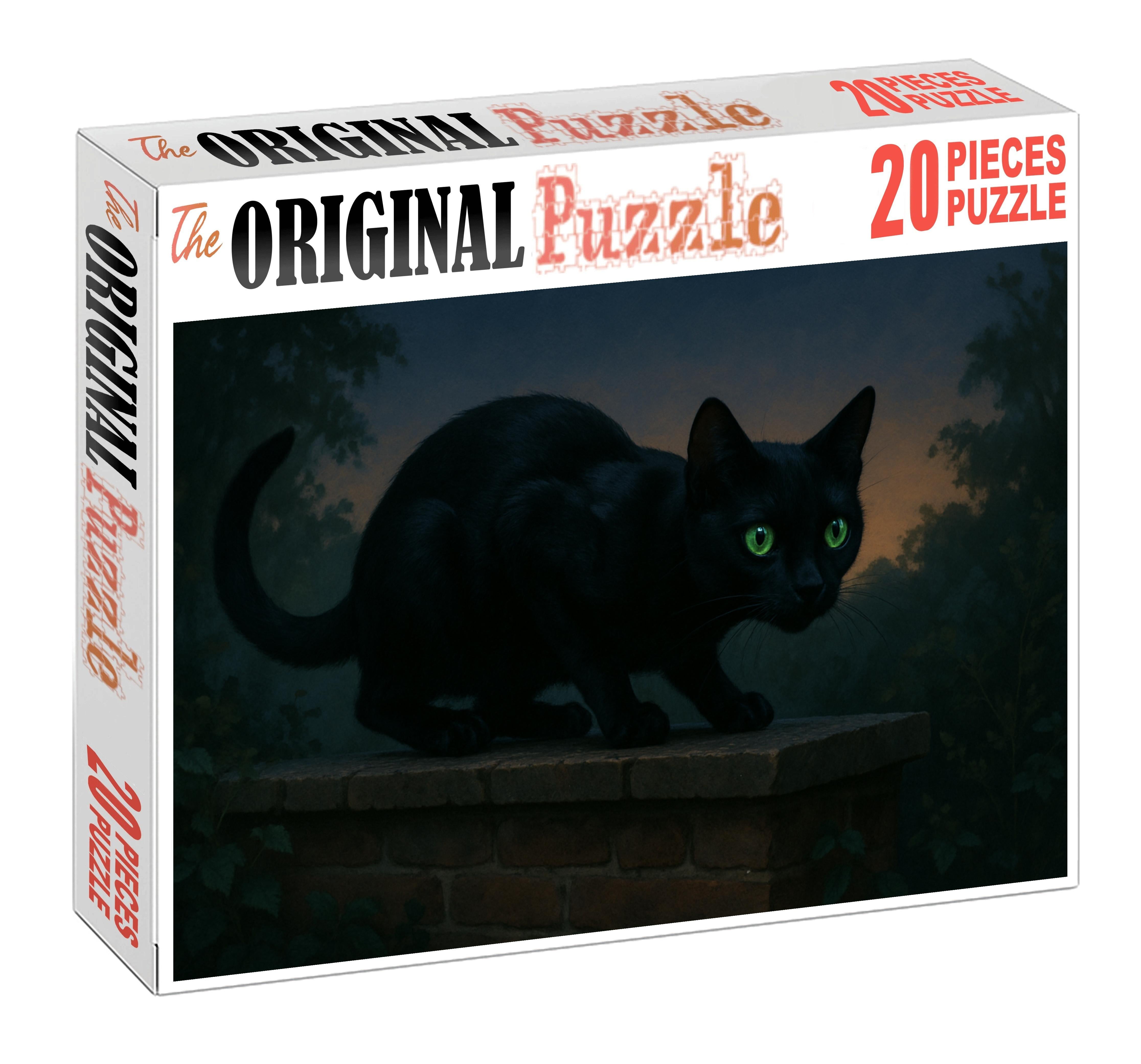 Shadow Flicker Sleek Black Shorthair With Stealthy Elegance 1000 Piece Puzzle