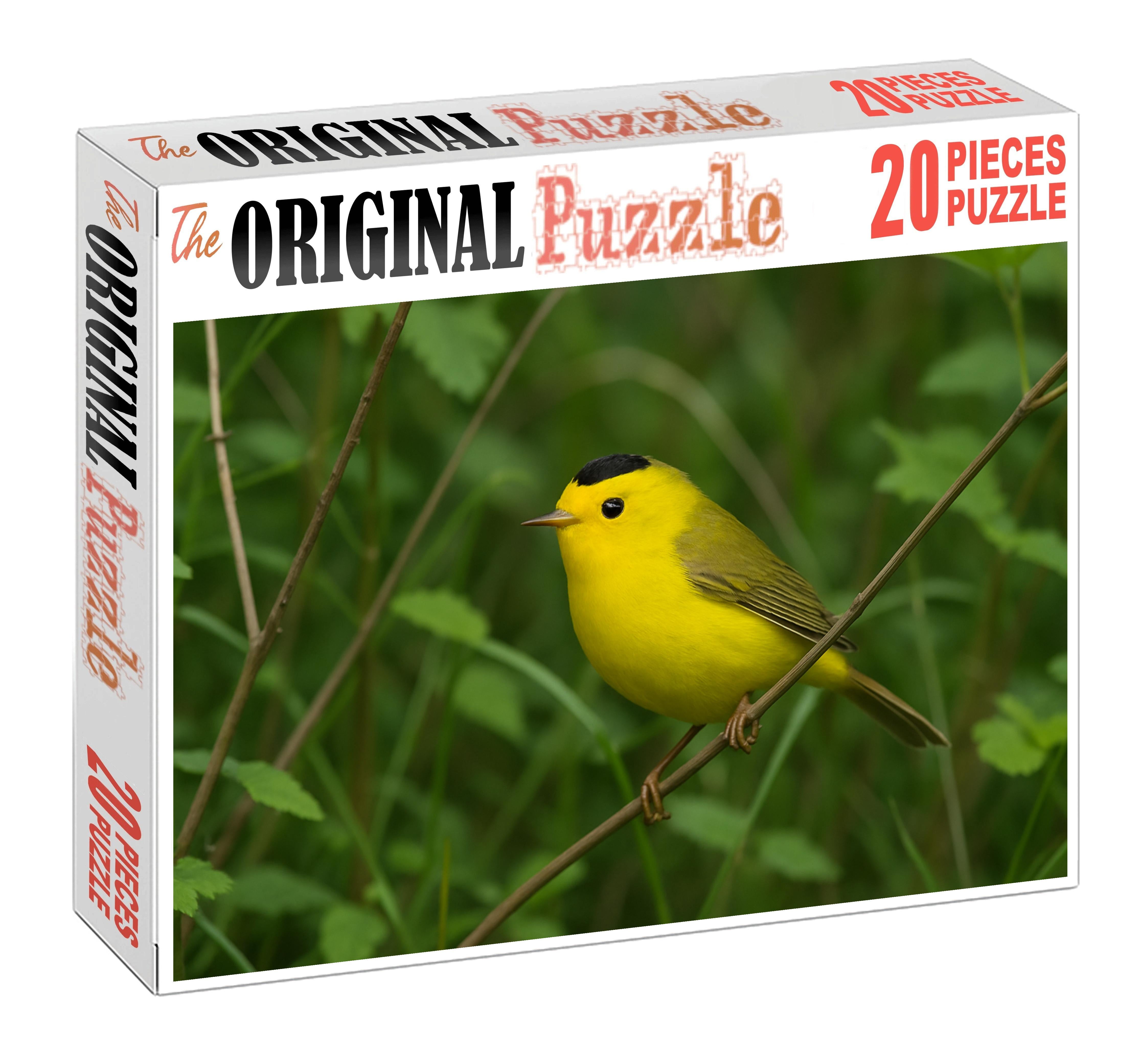 Wilsons Warbler Golden Flash Of The Underbrush Puzzle Challenge