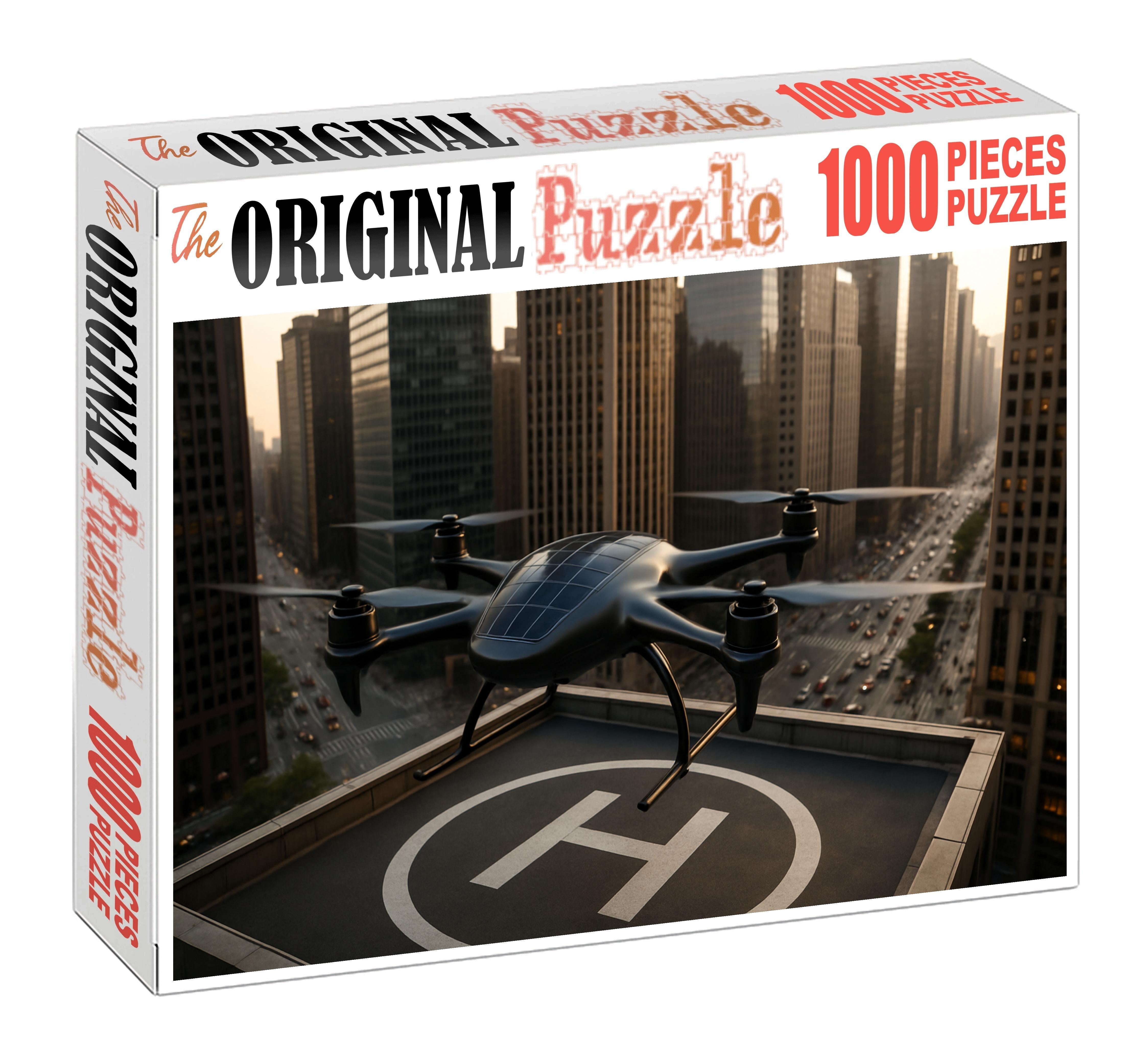 Solar-assisted Autonomous Delivery Drone Challenging Puzzles