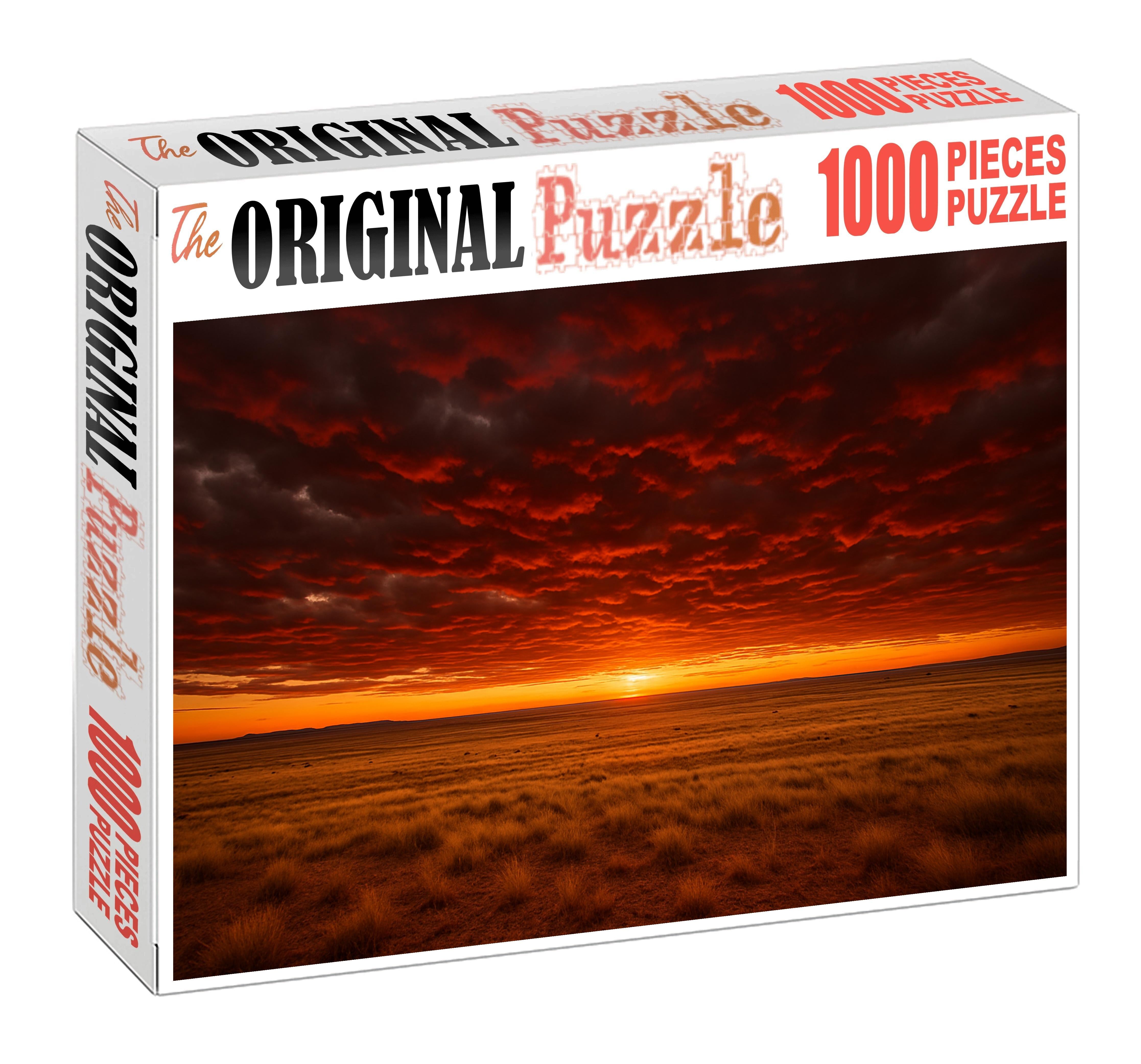 Crimson And Gold Expanse 200 Piece Puzzle