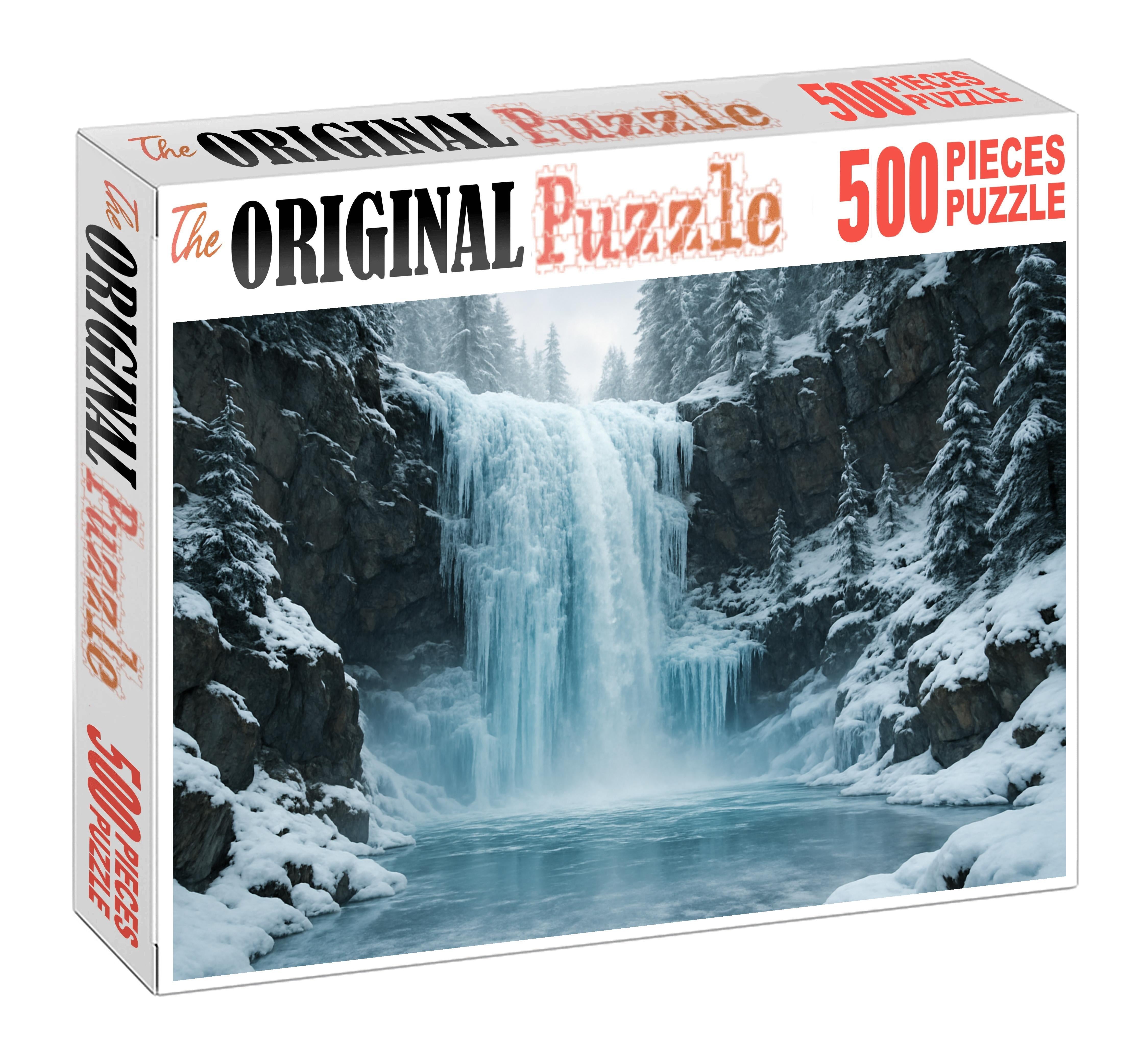 Frost Crystal Plunge Premium Puzzle Pieces