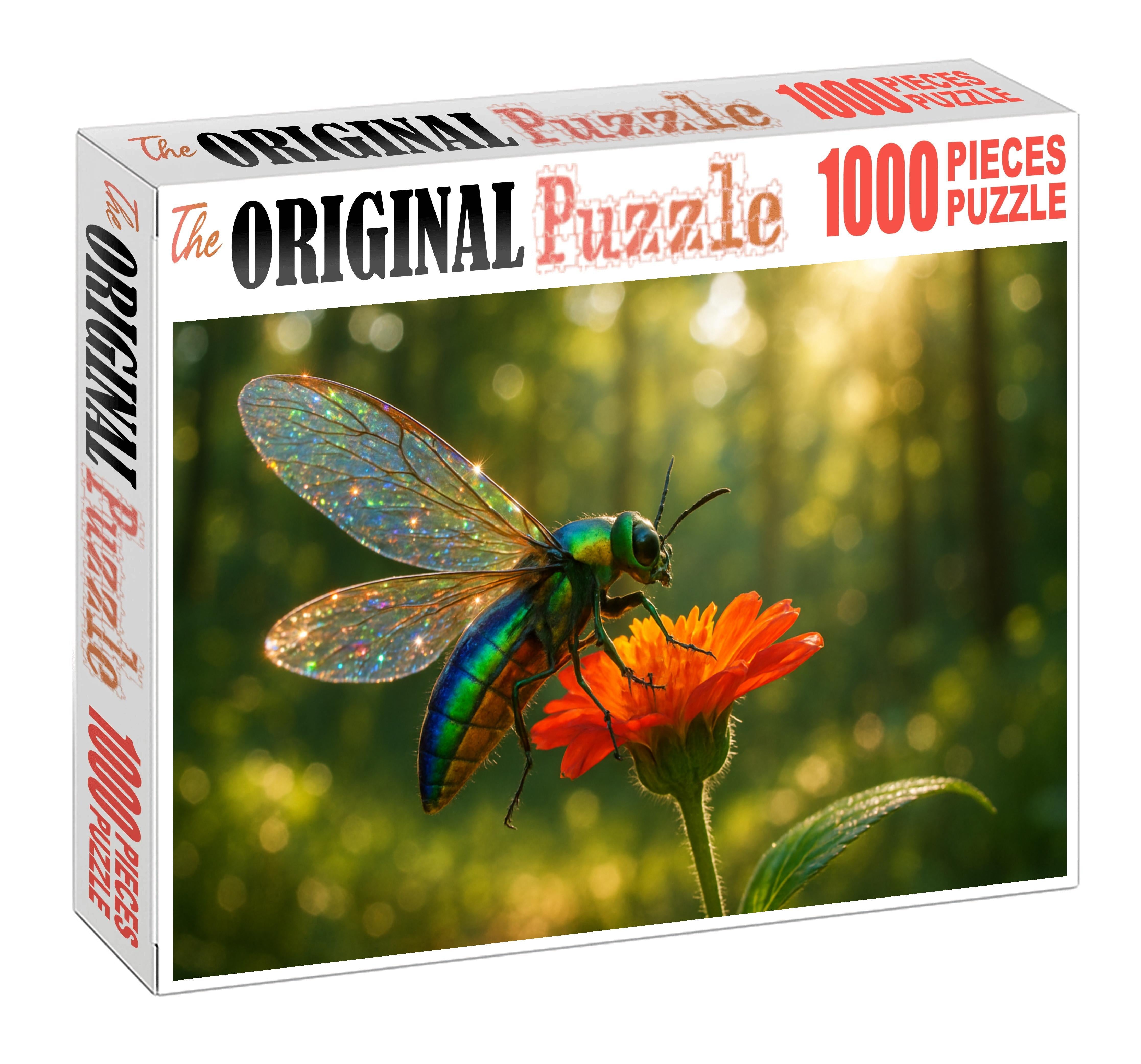 Silkwing Harvester Insect With Iridescent Wings And Complex Nesting Habits Puzzle Fun