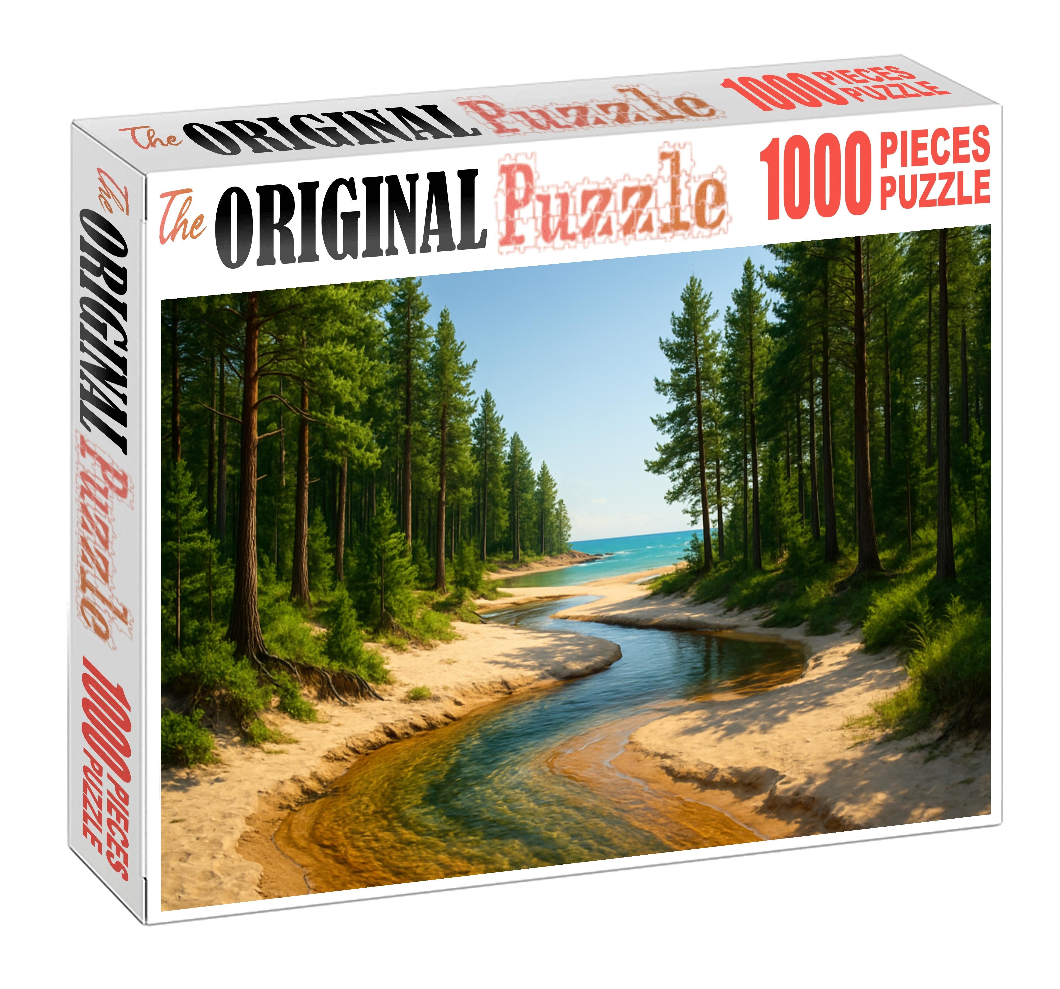 Whispering Pines Beach Forested Coast And Crystal Clear Streams Easy Puzzles