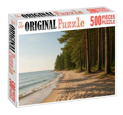 Secluded Pine Beach Mini Puzzle
