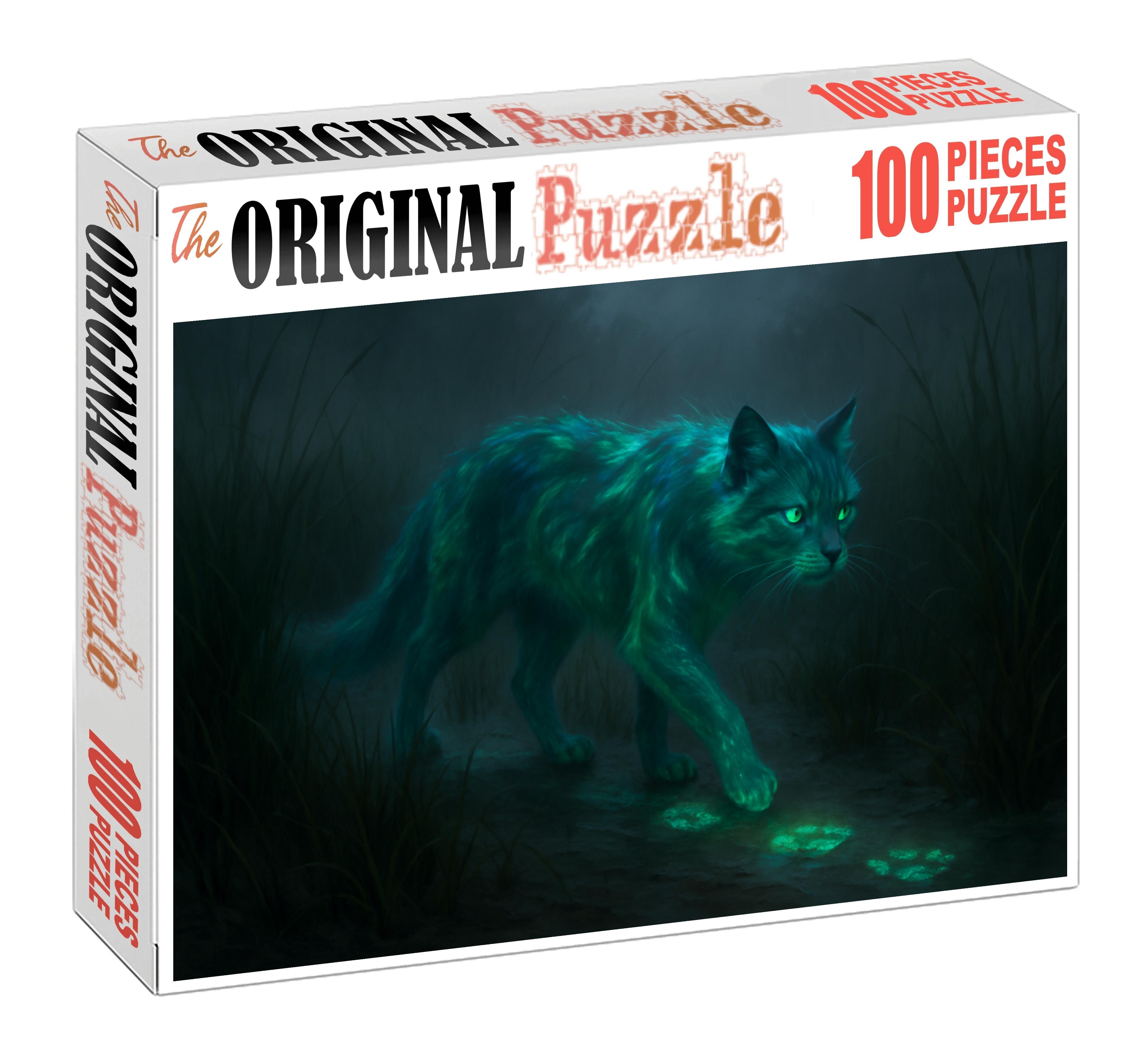 Luminous Mirecat Bioluminescent Stalker Of The Swamp Premium Puzzle Pieces