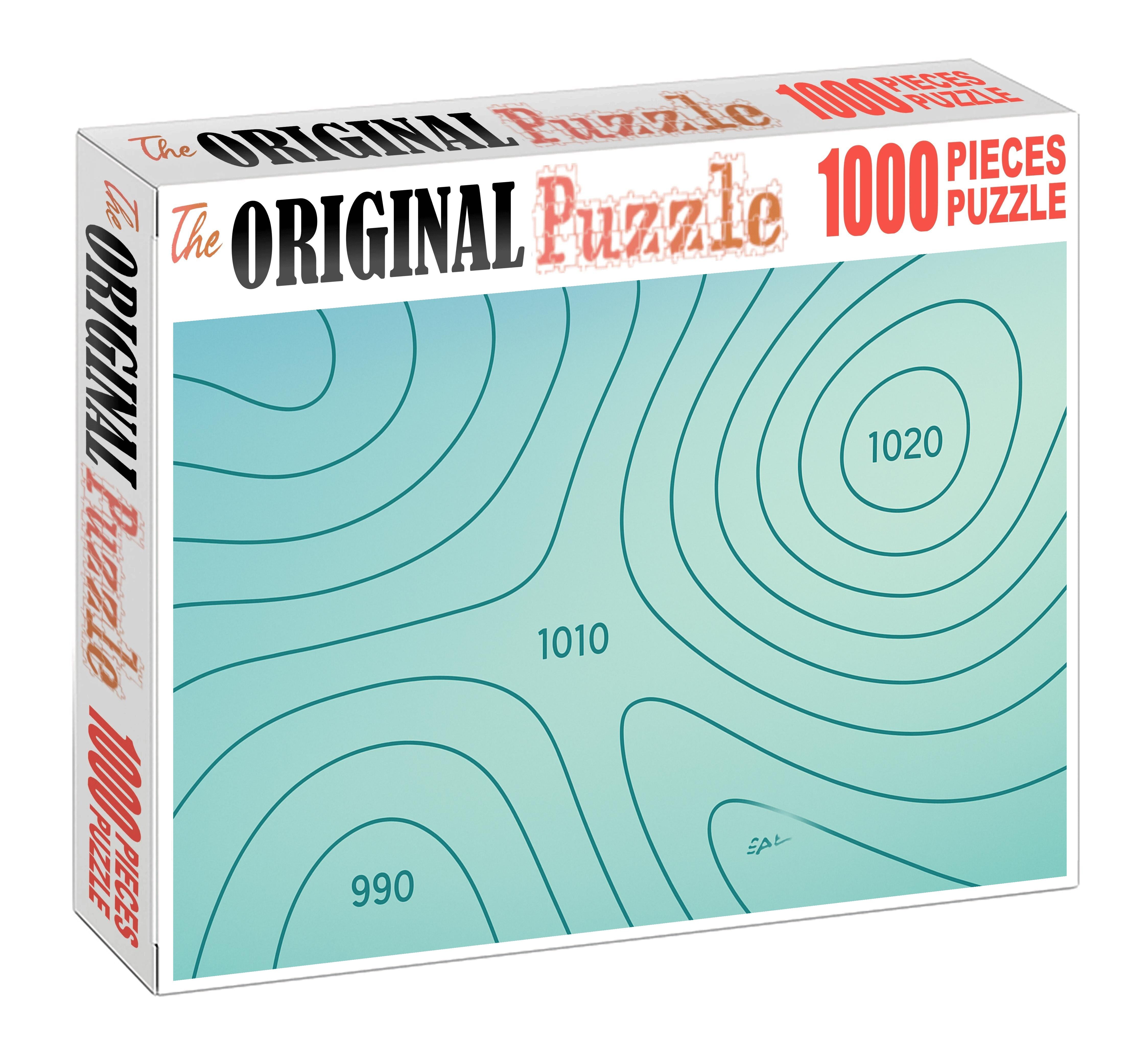 Atmospheric Pressure Isoline Map 500 Piece Puzzle