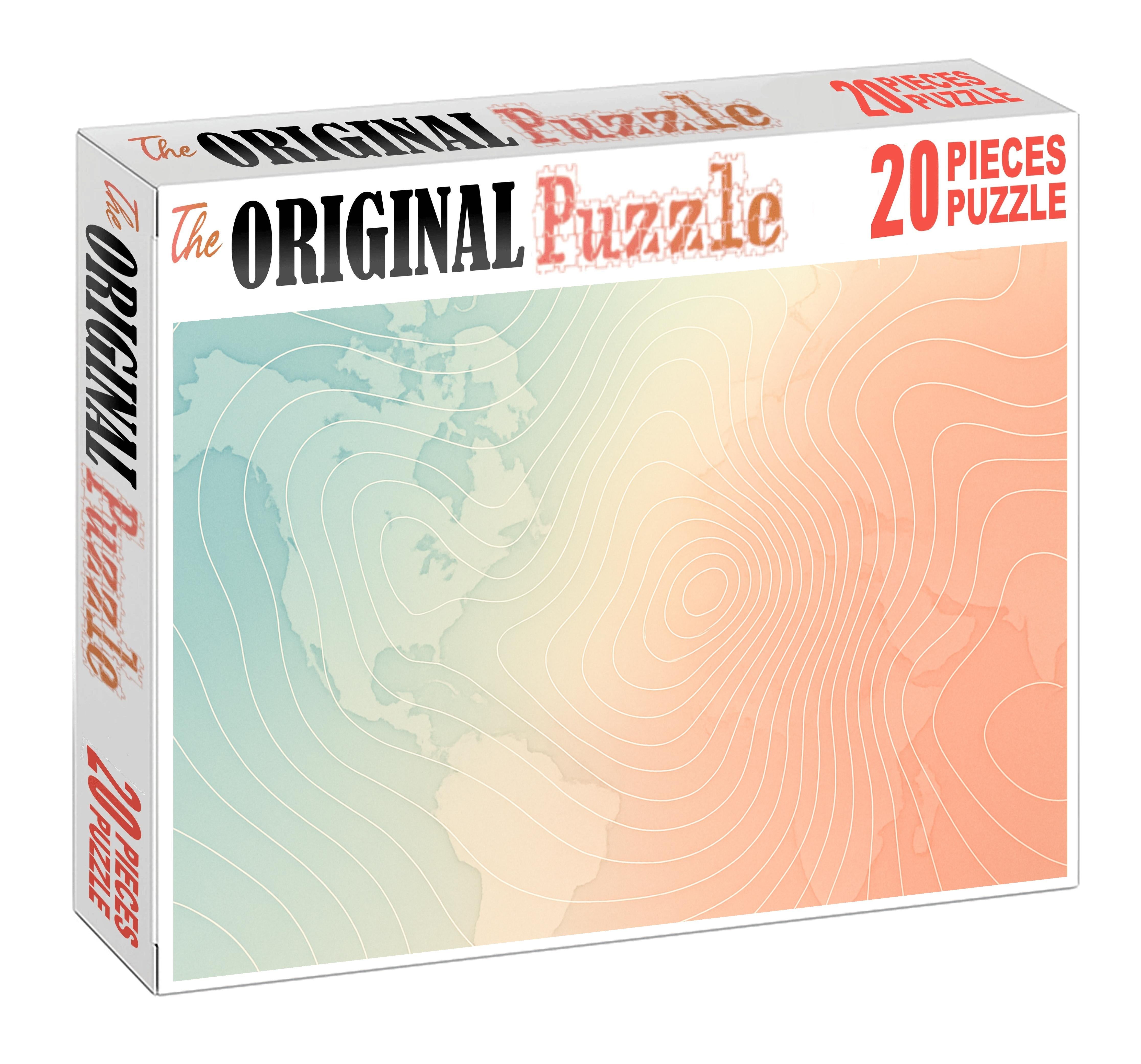 Atmospheric Pressure Contour Chart Puzzle For Adults