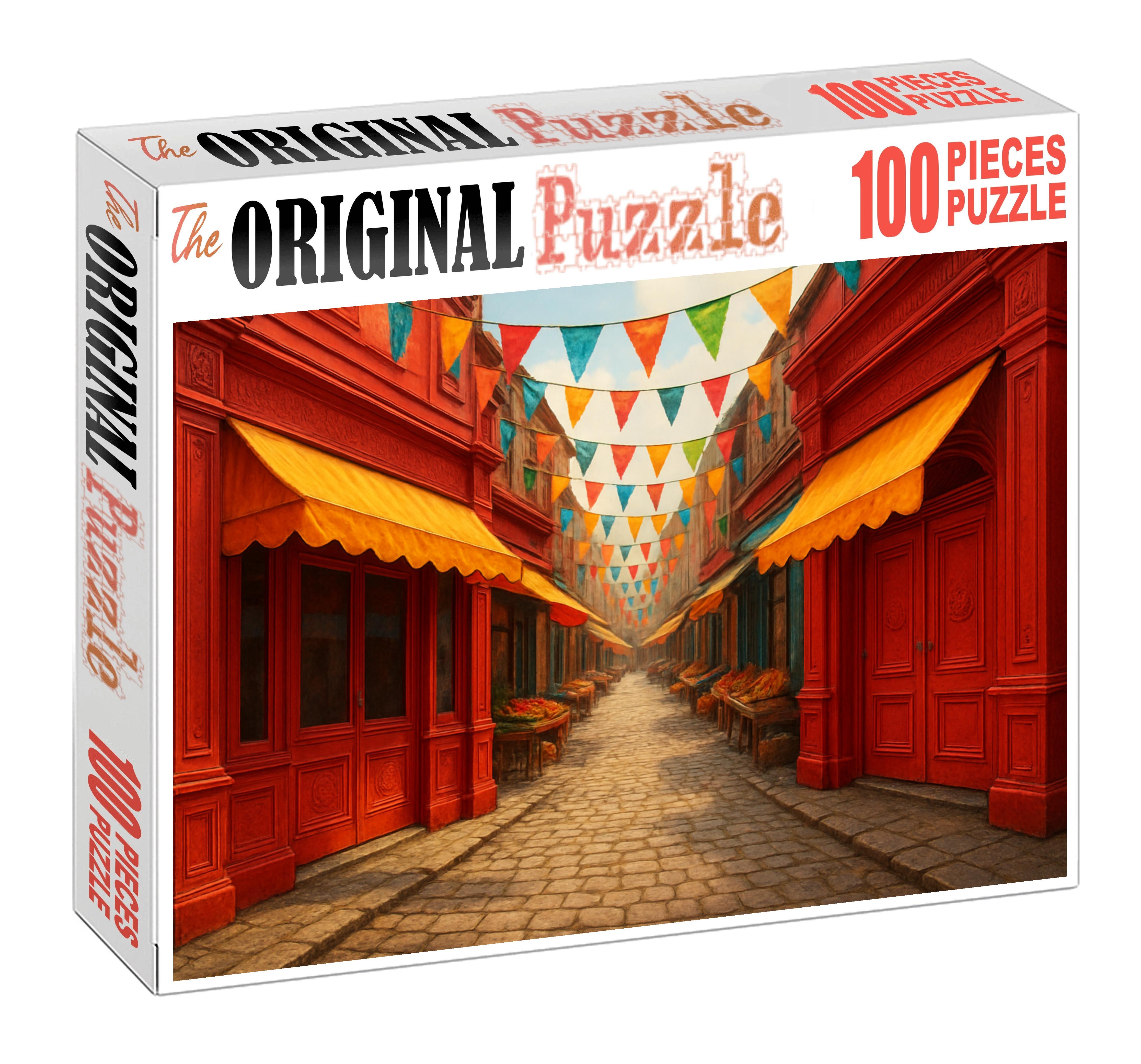 Crimson Market Way 100 Piece Puzzle
