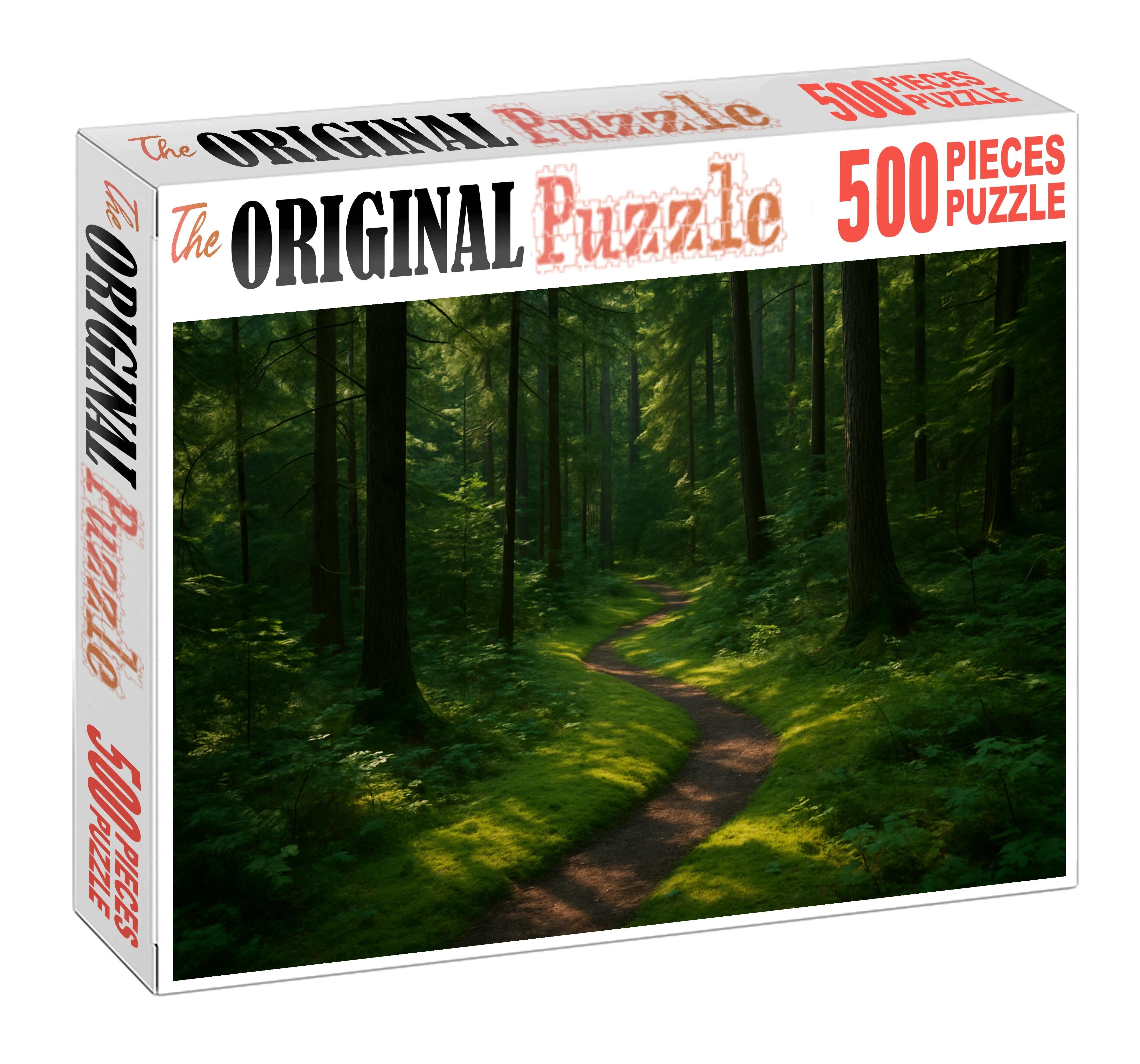 Mossy Woodland Pathway Premium Puzzle Pieces