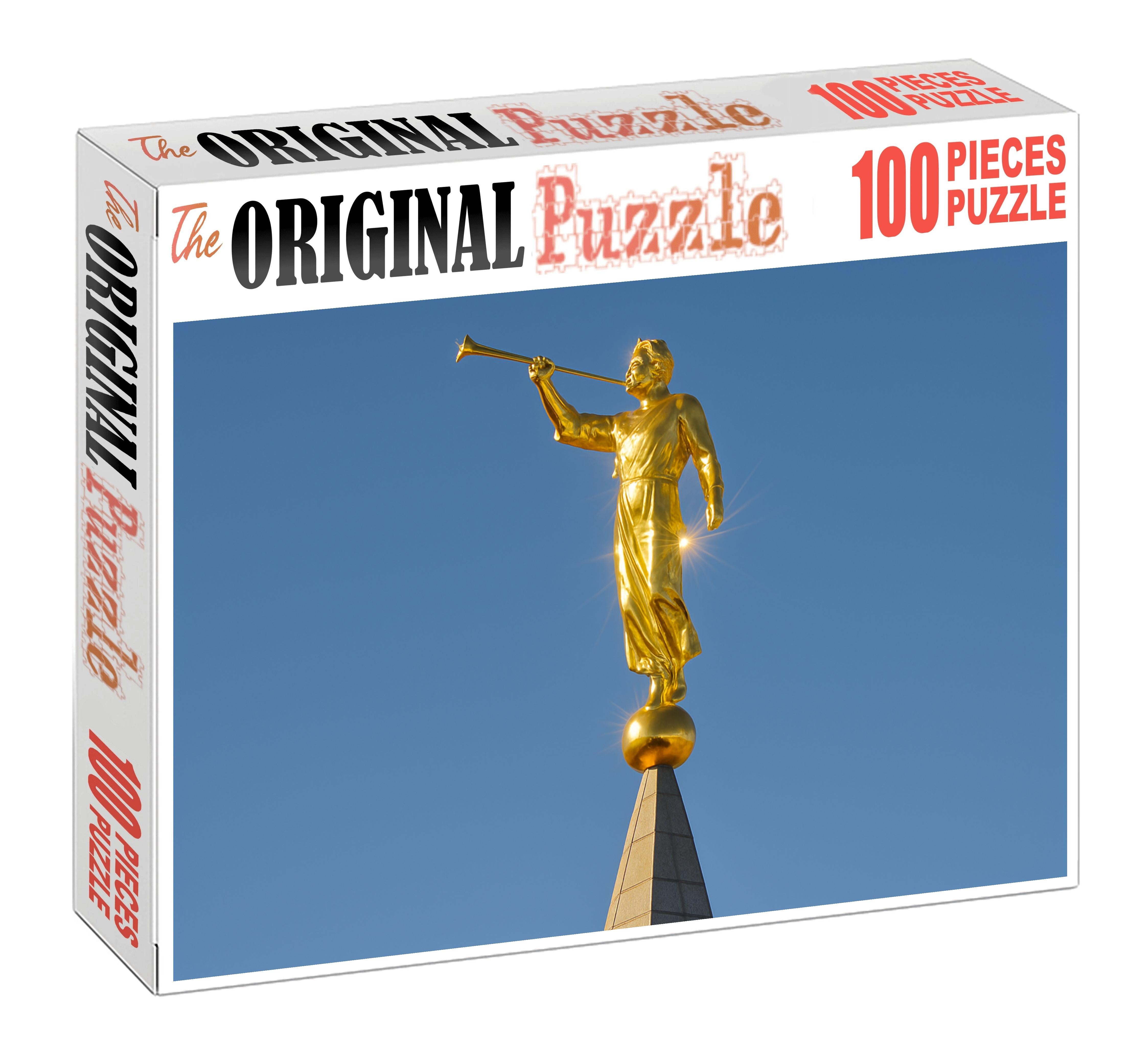 Angel Moroni Statue Atop The Salt Lake Temple Salt Lake City Usa Recognized By 6030 As A Religious Emblem 20 Piece Puzzle