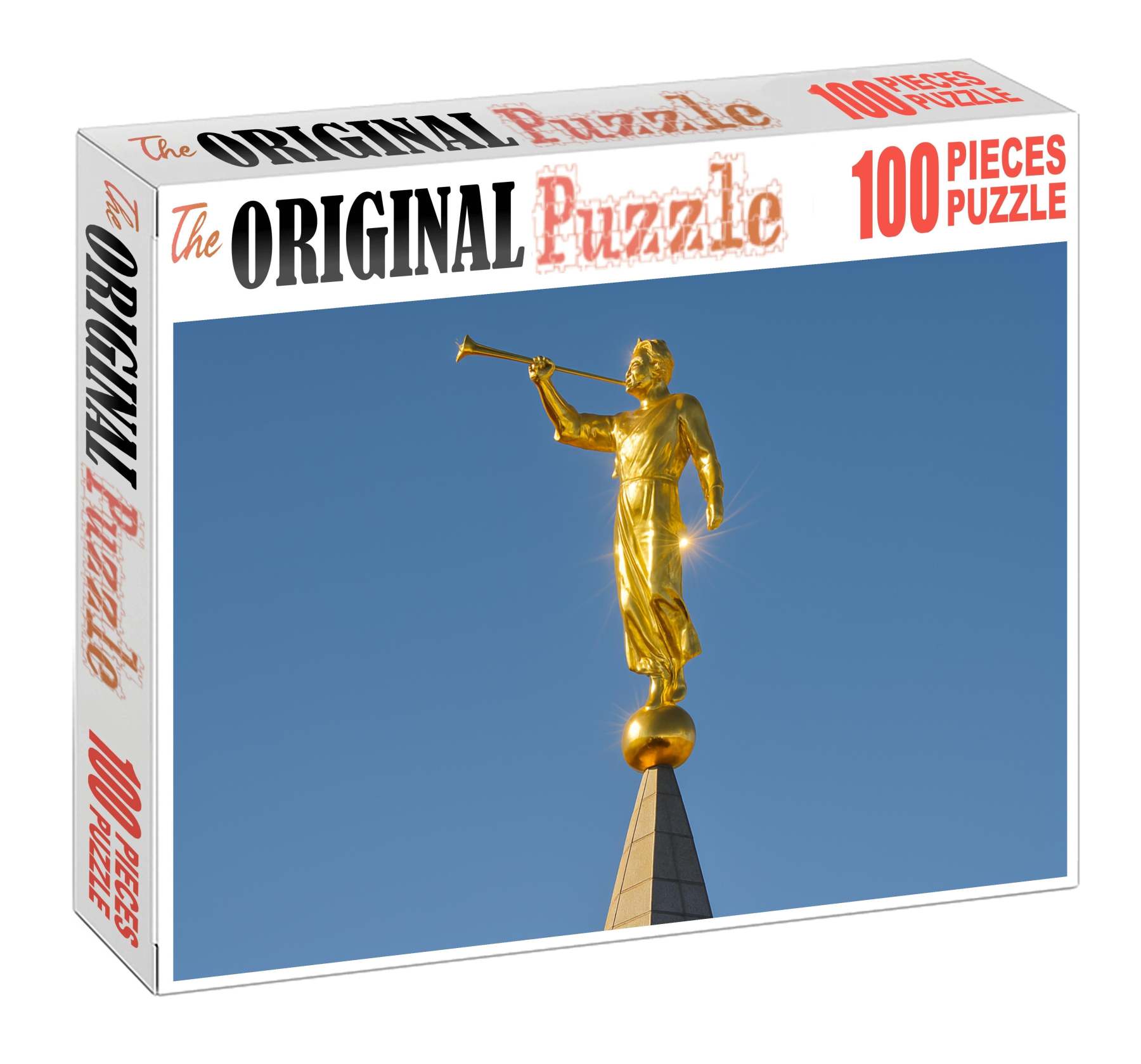 Angel Moroni Statue Atop The Salt Lake Temple Salt Lake City Usa Recognized By 6030 As A Religious Emblem 20 Piece Puzzle